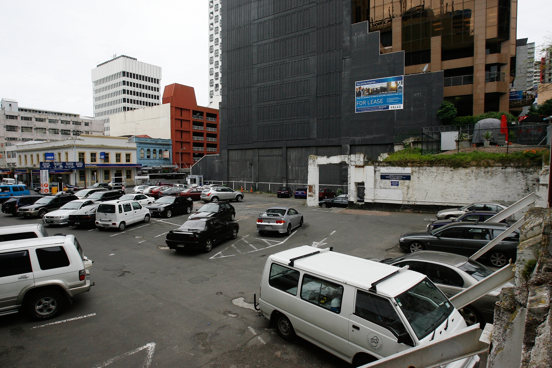 The site between Fort and Shortland St where the Auckland Star was. Photo / Greg Bowker