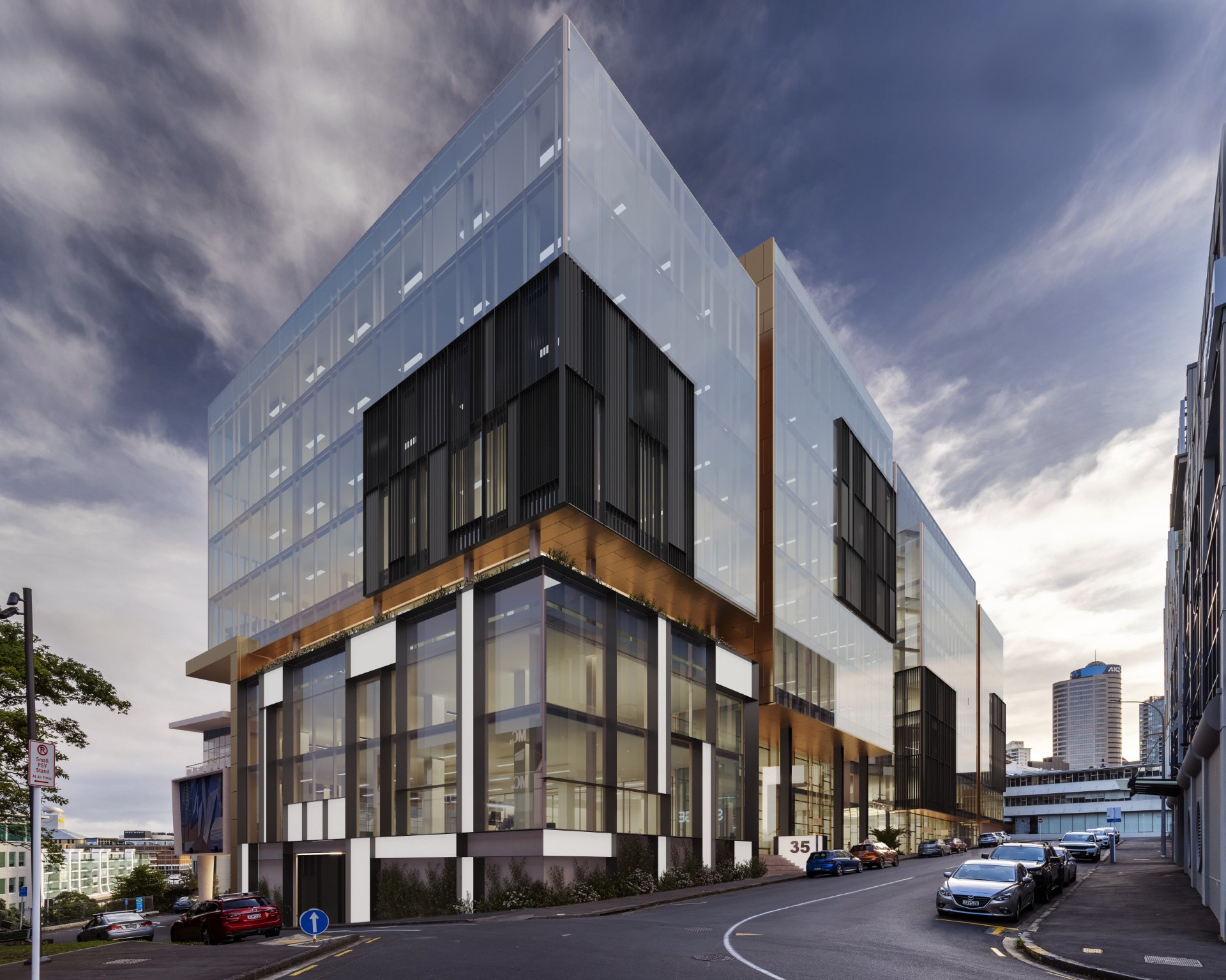 How the new development at 35 Graham St in Auckland CBD could look once completed. Image / supplied by Mansons TCLM