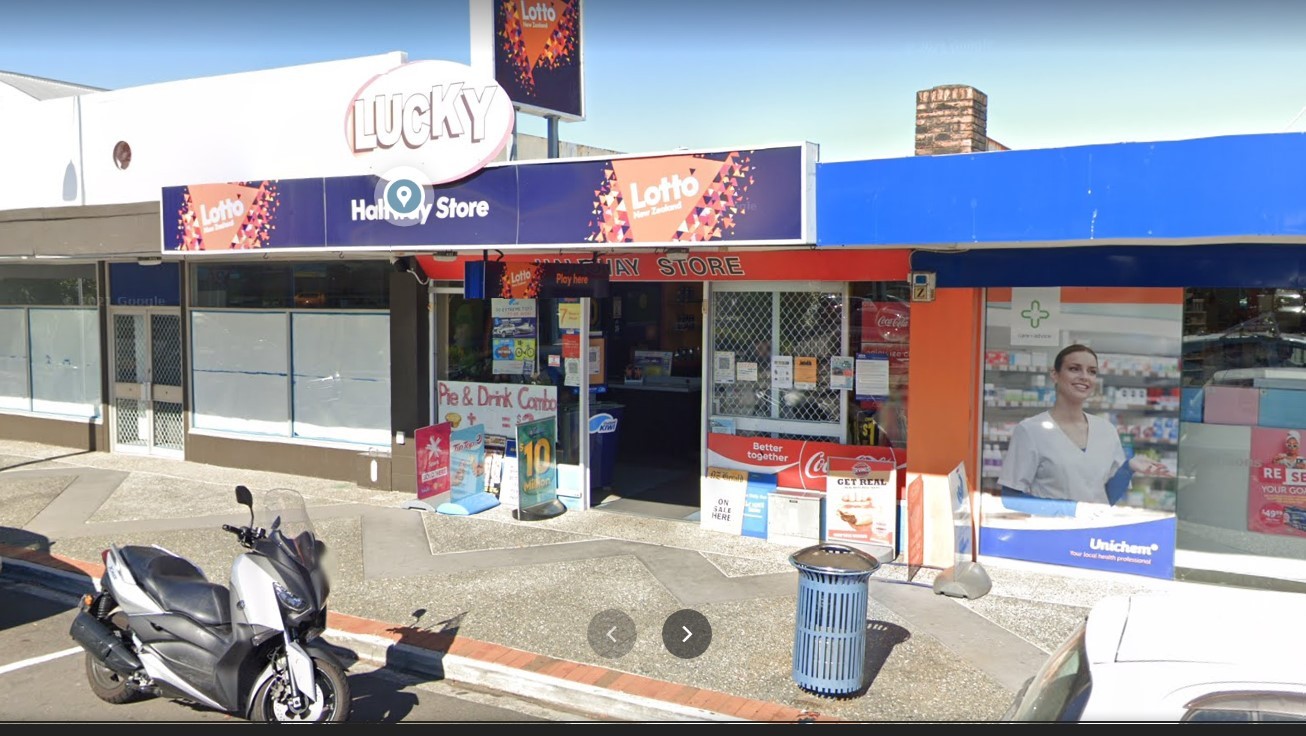 The winning Lotto ticket was sold at Halfway Store in Whakatāne. Photo / Google Maps
