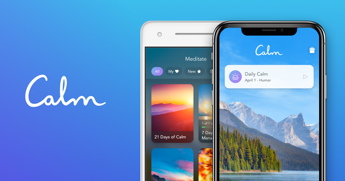 Calm, the sleep, meditation and relaxation app. Photo / Calm