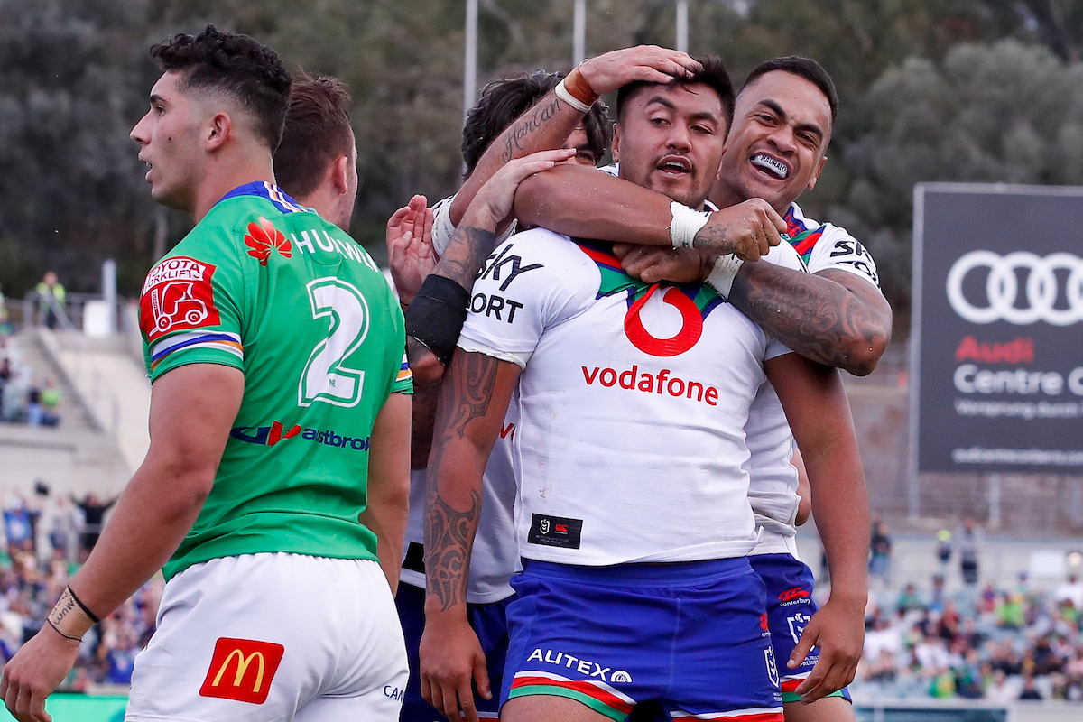 The Warriors pulled off a stunning win over the Raiders. Photo / Photosport