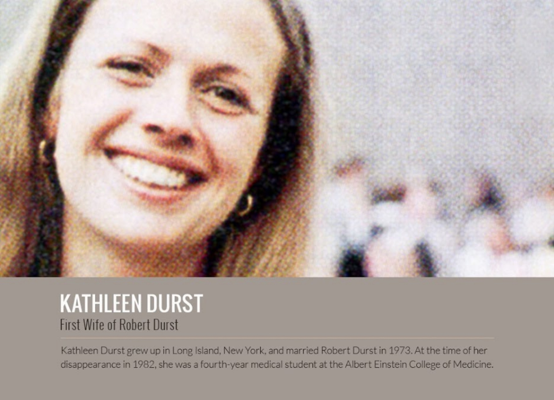 Kathie Durst.