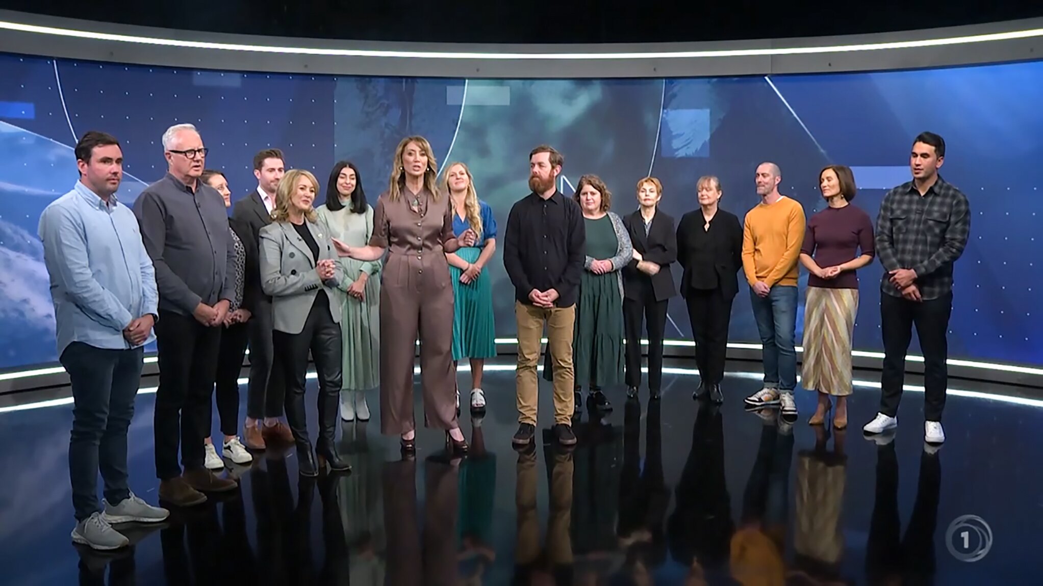 The Sunday team bid farewell on the last edition of Sunday tonight. Photo / TVNZ