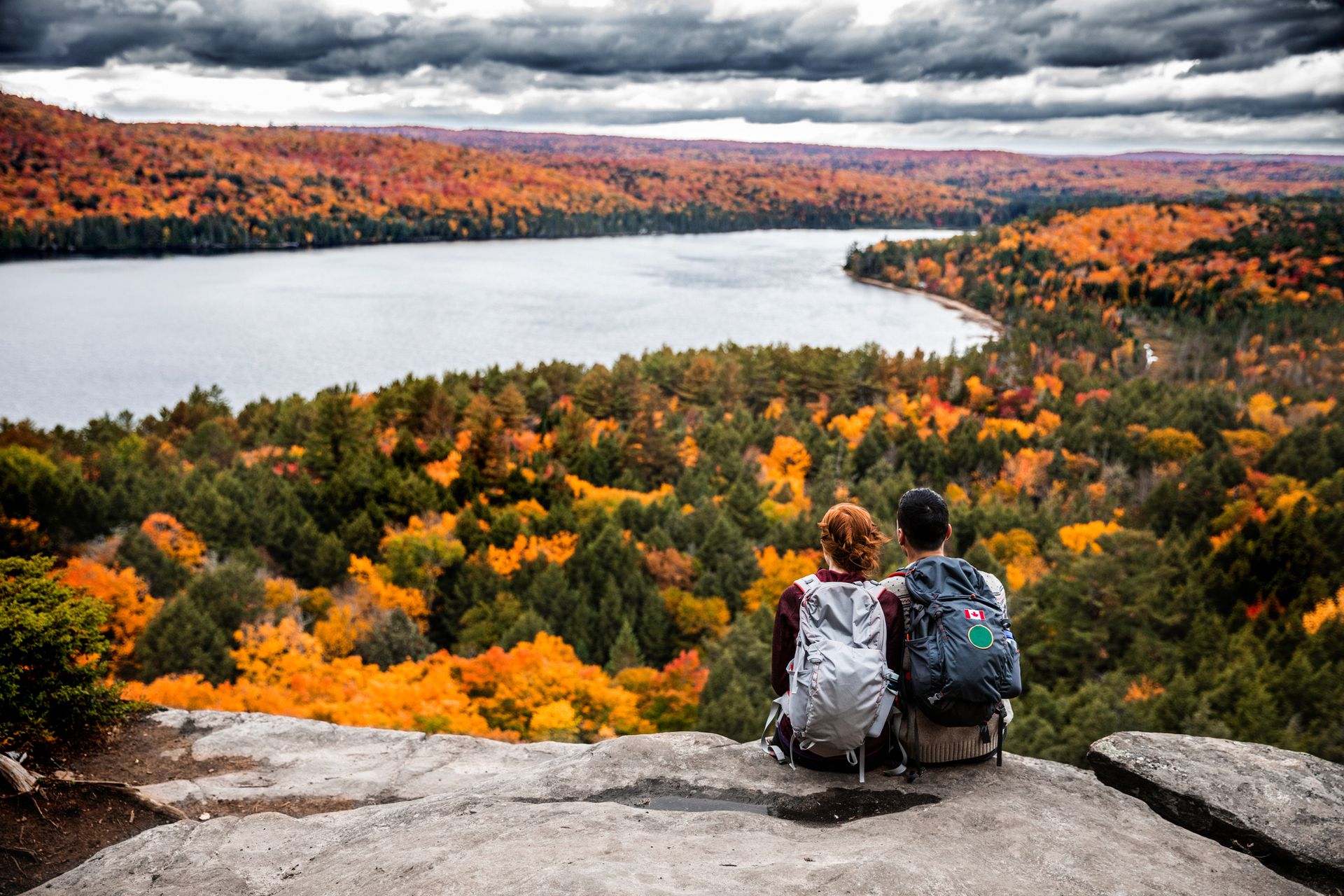The colours in the forests of Ontario, eastern Canada, are every bit as spectacular as those just over the US border. Photo / Getty Images 
