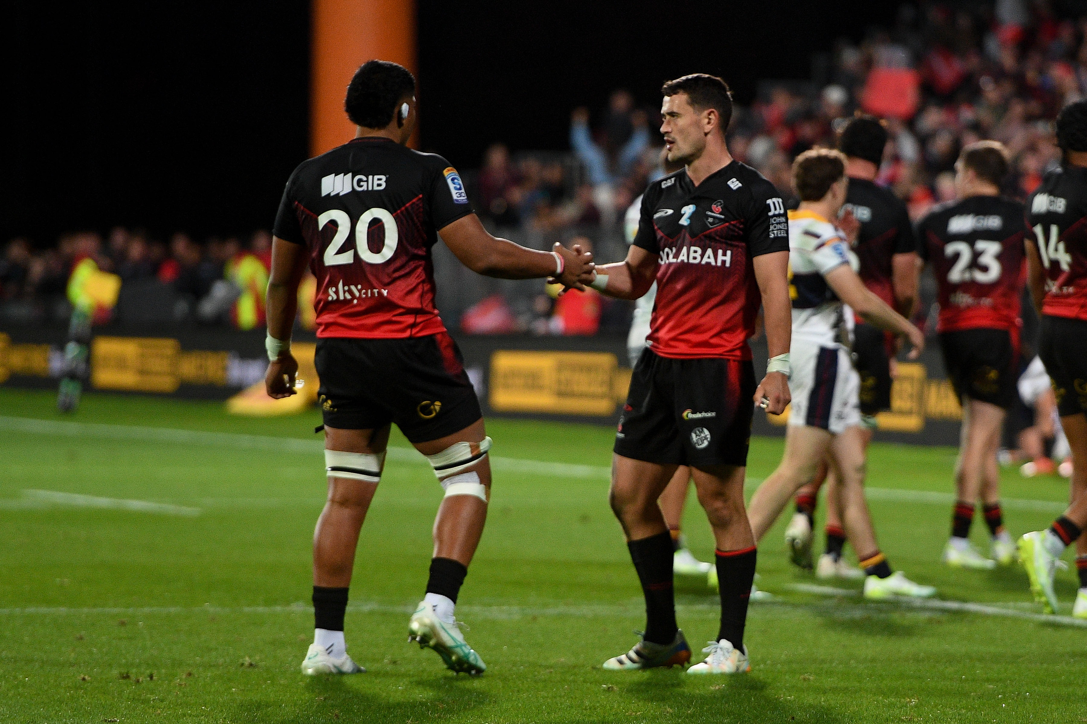 Will Jordan scored on his return to the Crusaders starting line up. Photo / Photosport