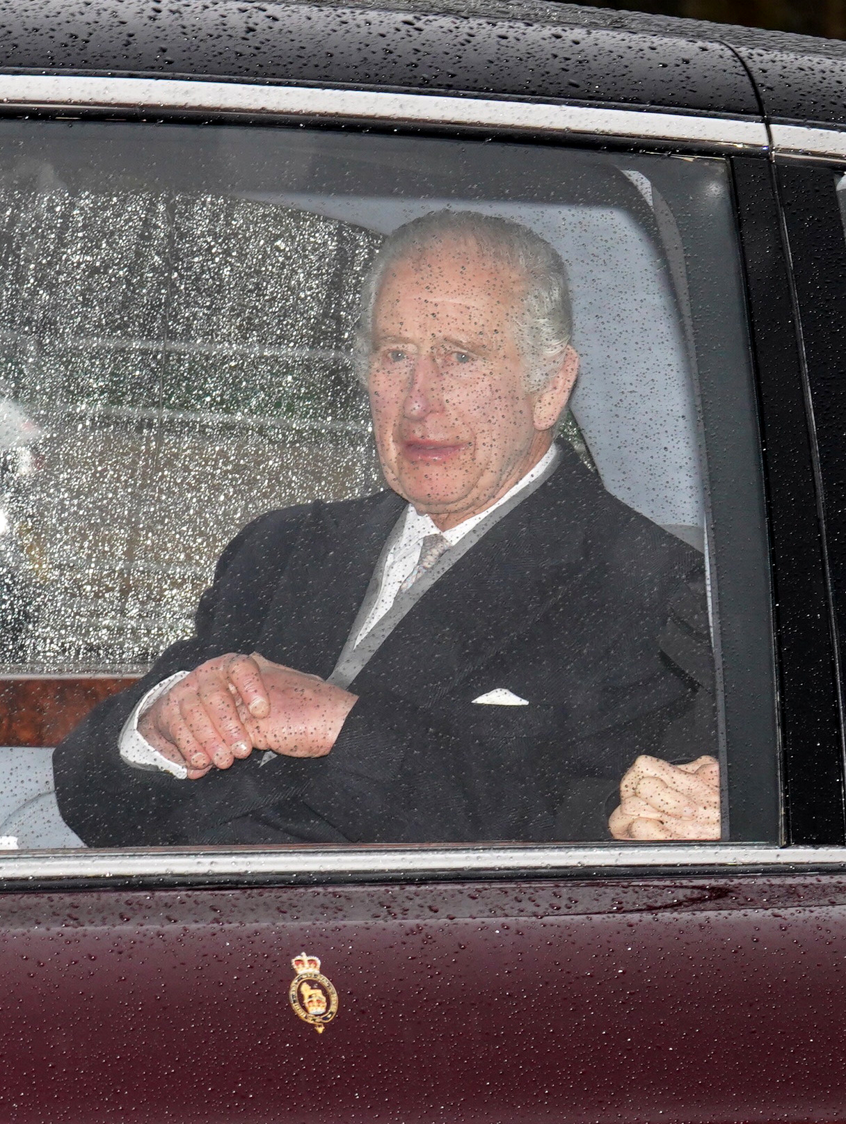 King Charles III arriving back at Clarence House in London after spending a week at Sandringham in Norfolk, following the announcement of his cancer diagnosis. Photo / PA Images