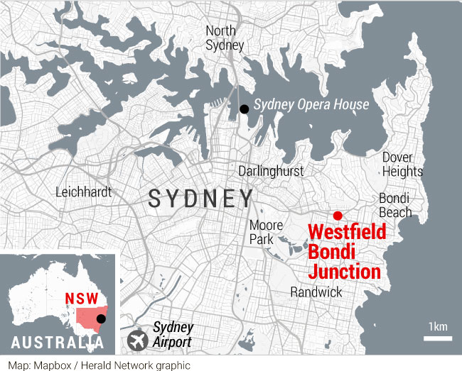The location of Saturday afternoon's stabbing. 