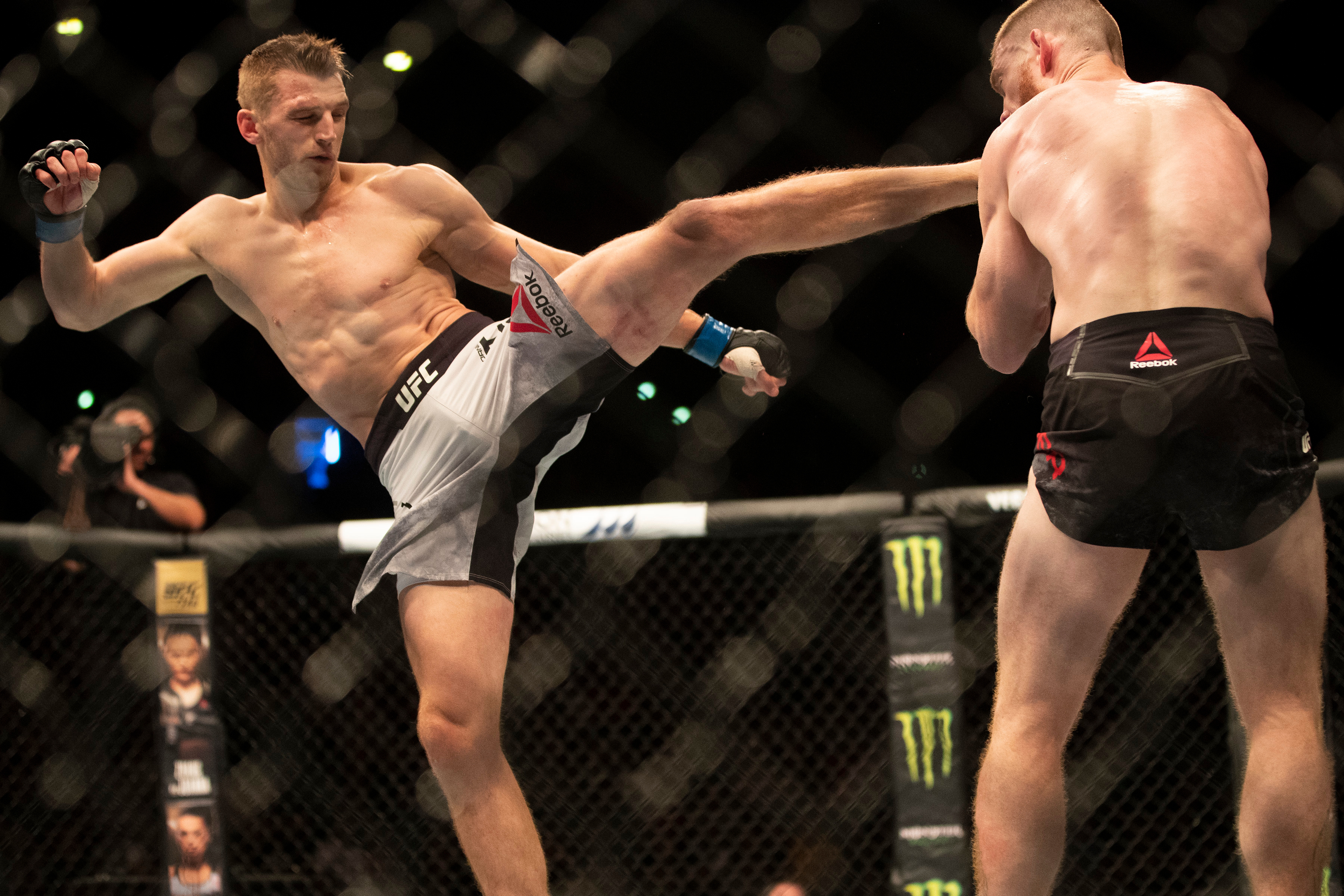 Dan Hooker beat Paul Felder by split decision at UFC Auckland in 2020. Photo / Brett Phibbs, Photosport