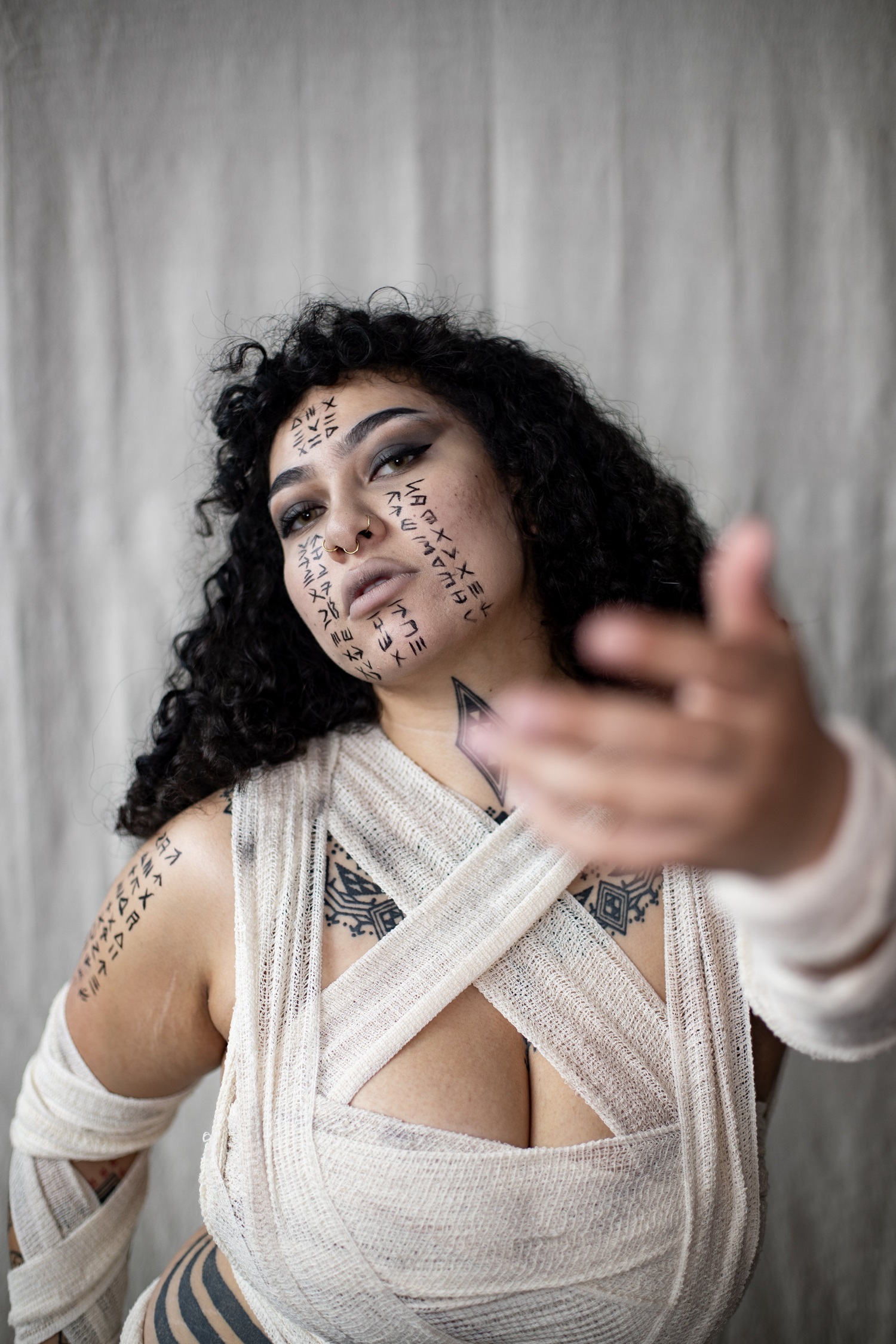 Ashley Emiko attends Armageddon. Photo / Dean Purcell