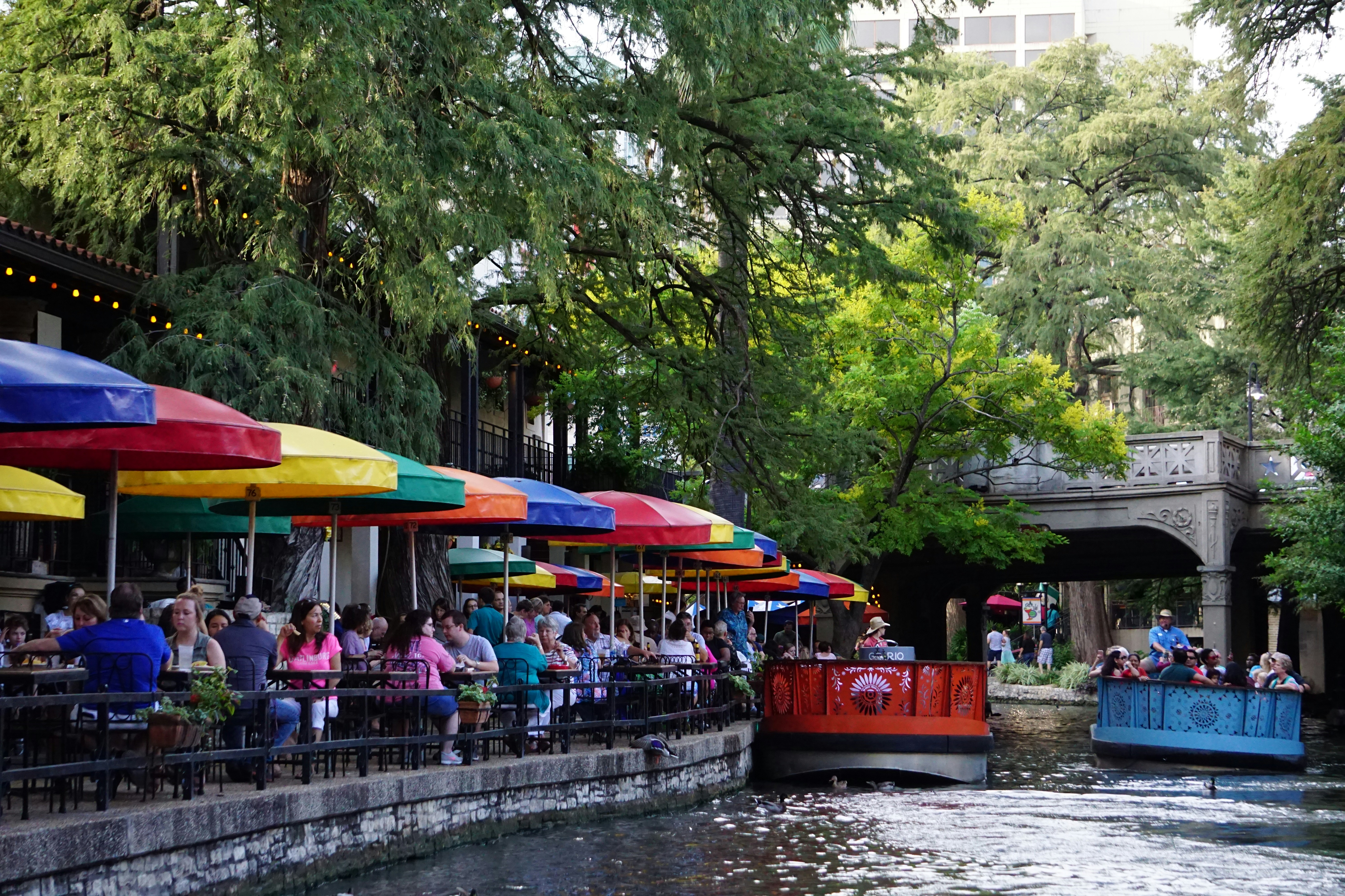 The river walk in San Antonio stretches for 25km. Photo / Unsplash