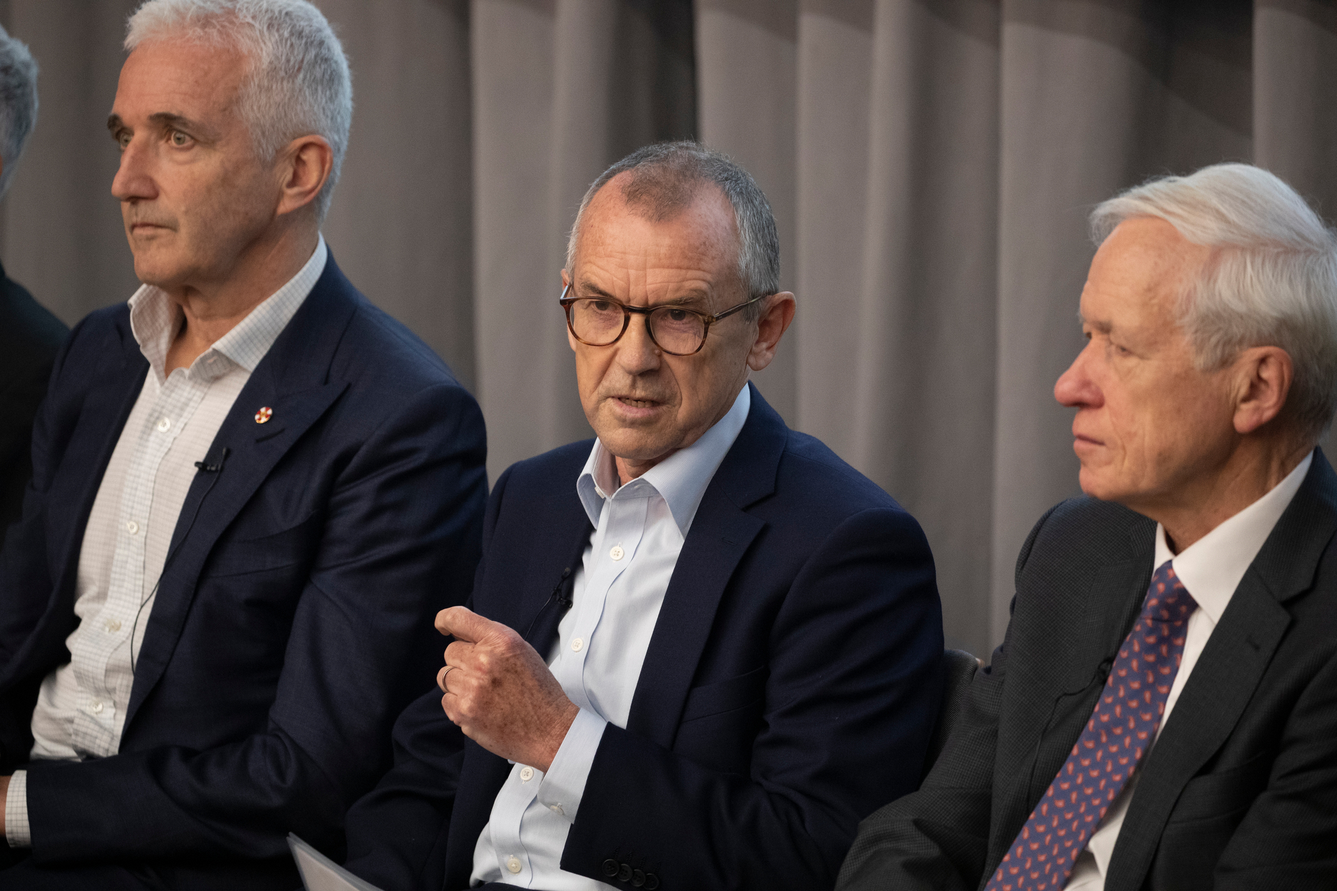 Sir Brian Roche during the Reconnecting New Zealanders to the World forum in Wellington. Photo / Mark Mitchell