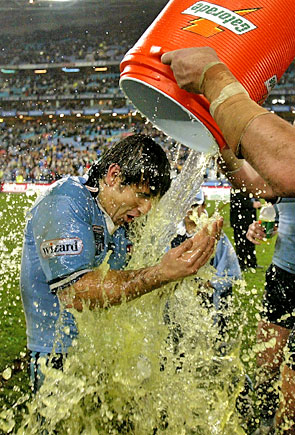 Gatorade baths have been a staple in every major sporting victory.
