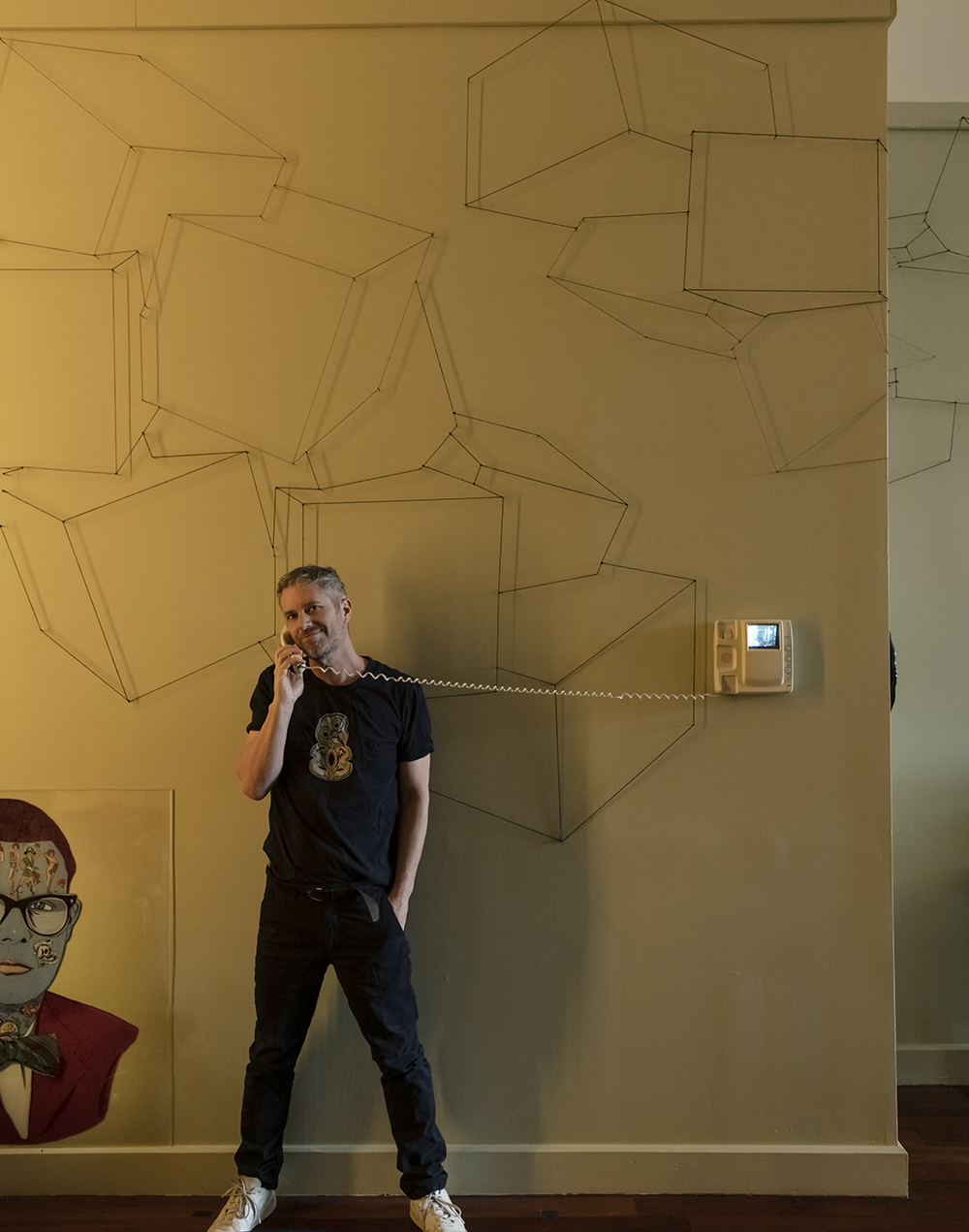 Photographer Matthew Williams at home.