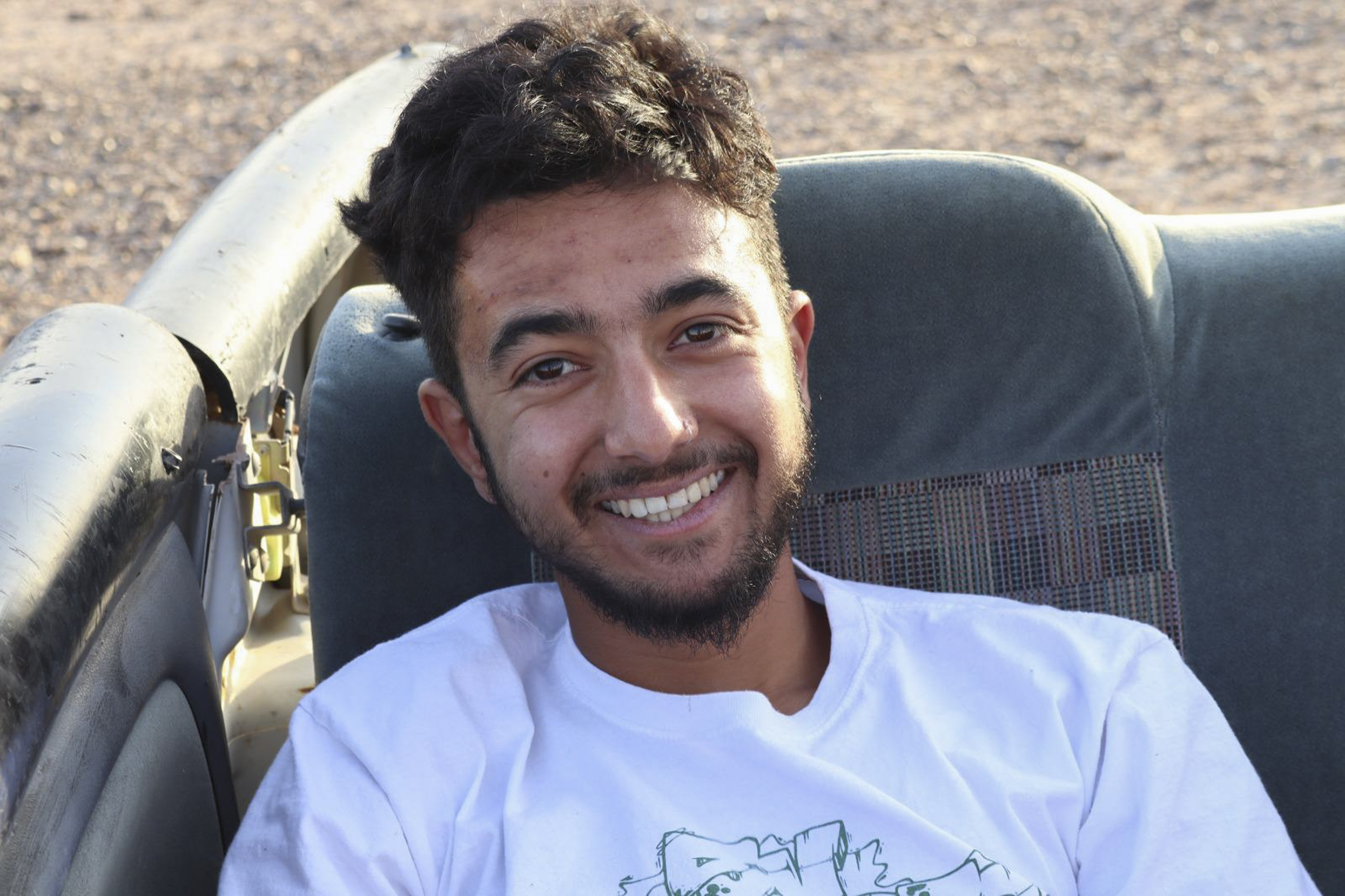 This undated photo provided by Rachel Goldberg shows her son Hersh Goldberg-Polin. The 23-year-old from Jerusalem was last seen when Hamas militants loaded him into the back of a pick-up truck with other hostages abducted from a music festival in the western Negev Desert on October 7. Photo / Courtesy of Rachel Goldberg via AP