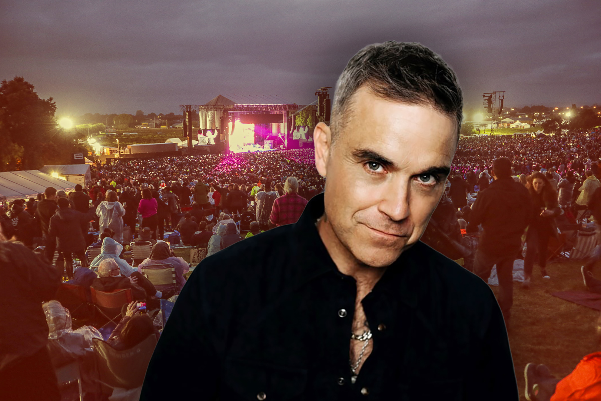 Robbie Williams is set to perform on Saturday and Sunday at the Mission Estate Winery.  Photo / NZME