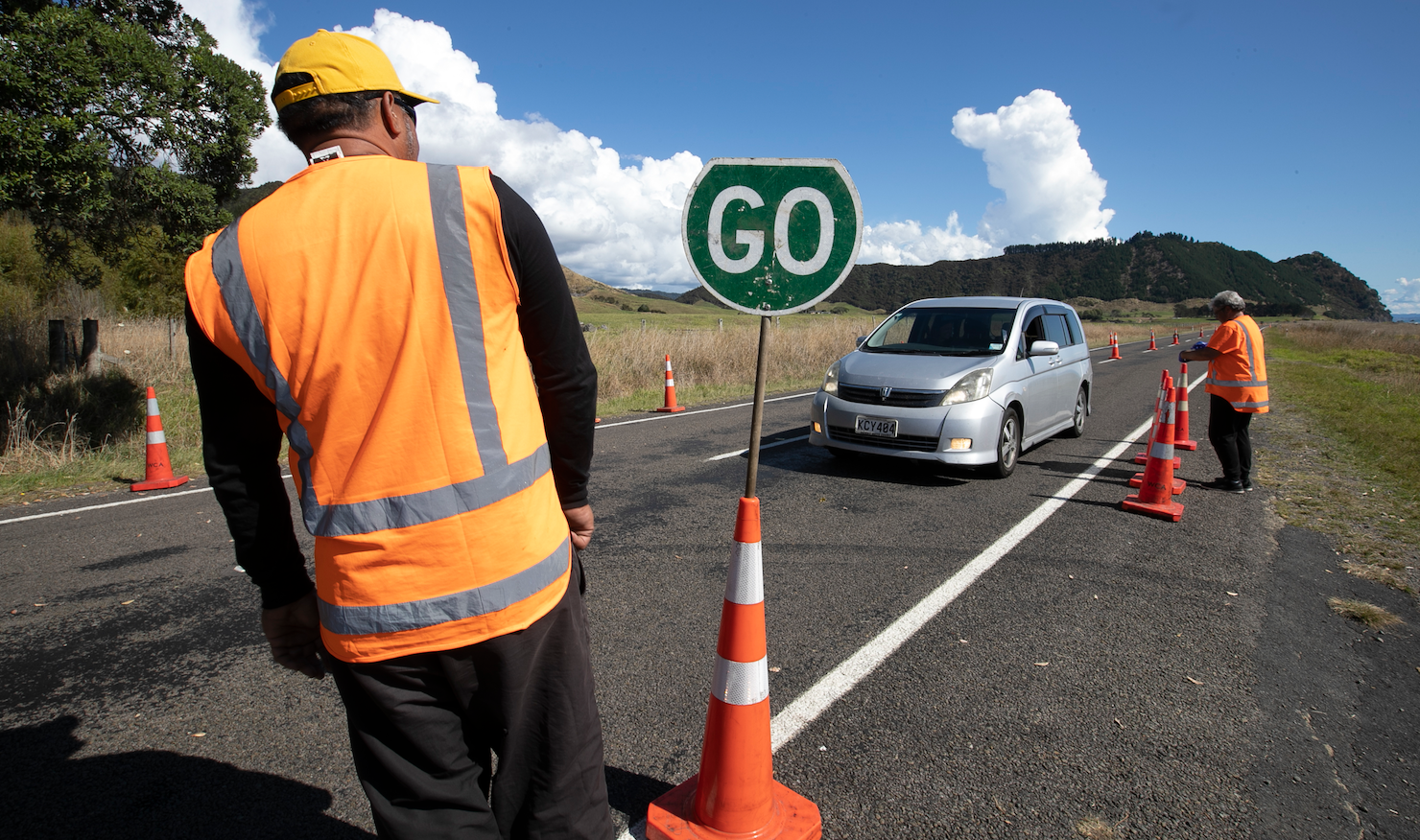 Teams of five or six iwi  members man the territory checkpoints 24 hours a day, rotating in eight-hour shifts. Photo /Alan Gibson
