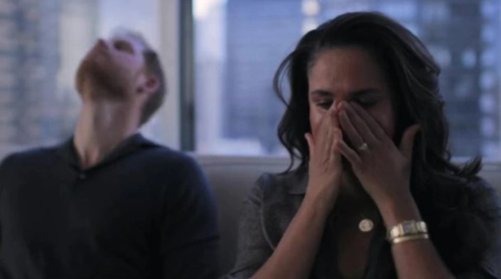 Meghan Markle and Prince Harry in a trailer for their documentary. Photo / Netflix