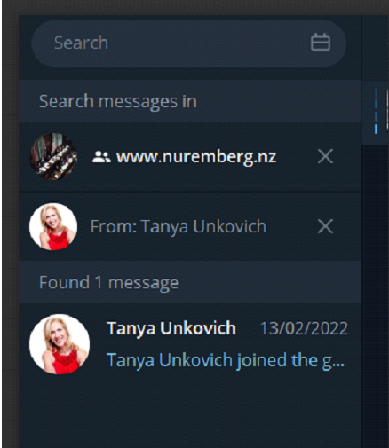 NZ First candidate Tanya Unkovich appears to have joined the nuremberg.nz Telegram channel in 2022.