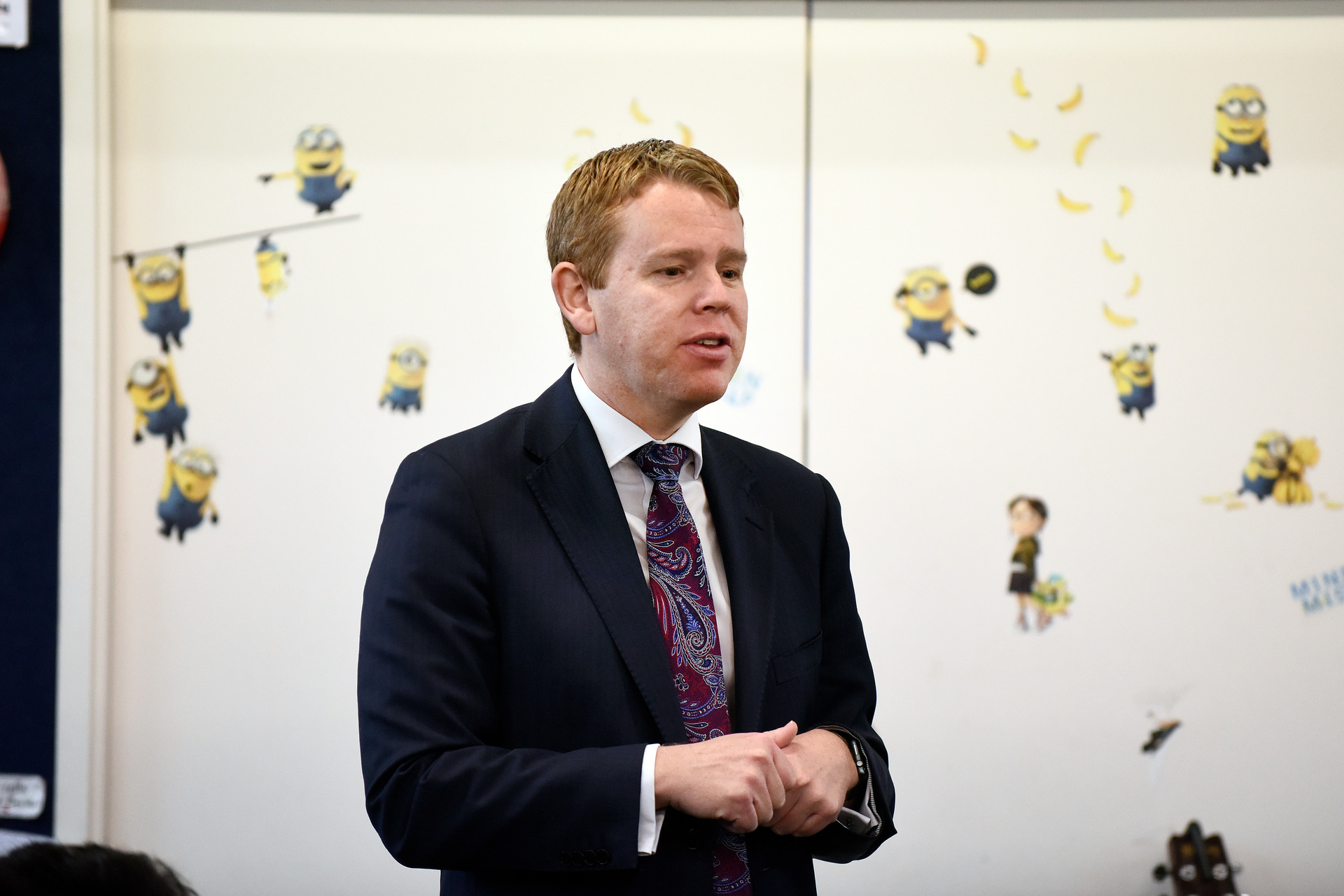 Education Minister Chris Hipkins has announced the Government's decisions on how schools are run. Photo / George Novak, Bay of Plenty Times