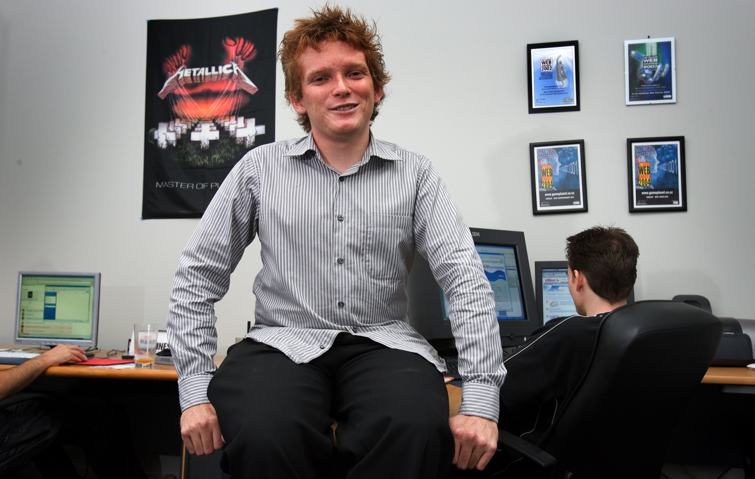 Bland in 2006 shortly after Zillion, the auction site he founded with Simon Barton in 2005, won Best New Site at the NetGuide Awards. The pair sold Zillion to Sella (a joint venture between then-NZ Herald publisher APN and entrepreneur Shane Bradley) in 2010. Photo / Paul Estcourt 