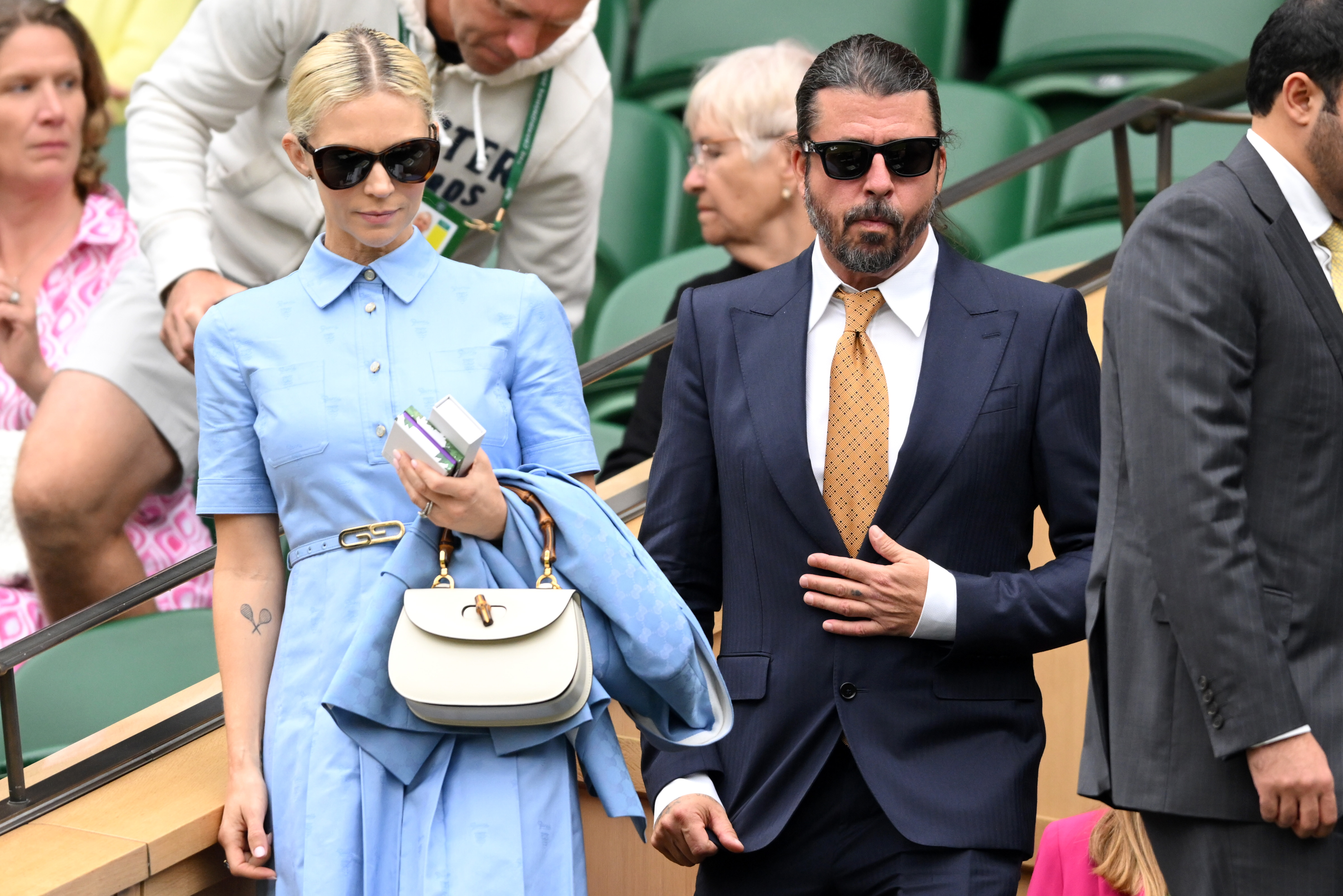 Dave Grohl debuted a tidy new look at Wimbledon this week. Photo / Getty Images