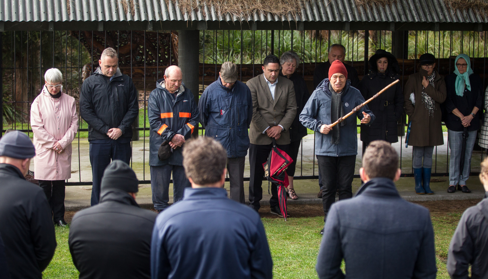 Crowds gather at the Rotorua Lakefront to mark the blessing of $40m development. Photo / Stephen Parker 