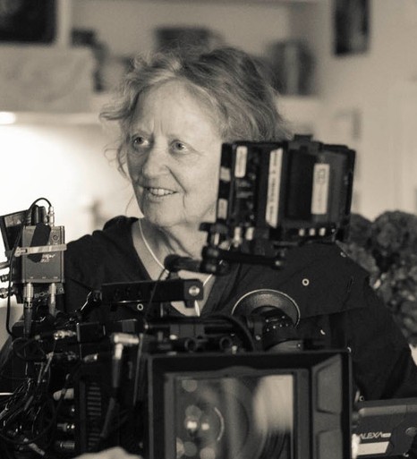 Dorthe Scheffmann in 2018 directing her first feature film, Vermilion, with Jennifer Ward-Lealand cast in the lead role.