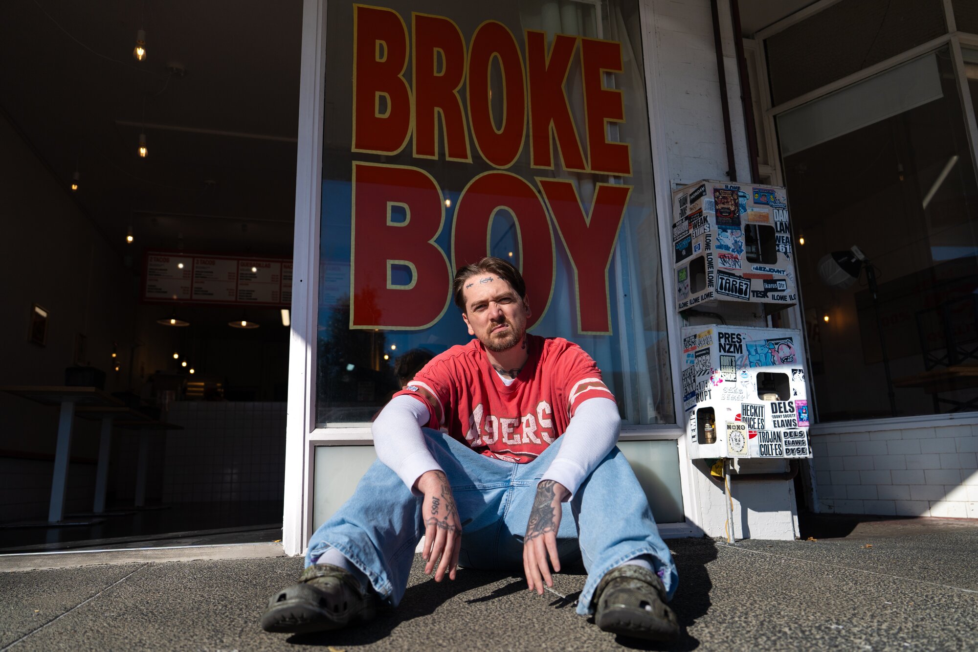 Broke Boy Taco owner Sean Yarbrough at his Mt Albert shop. Photo / Annaleise Shortland