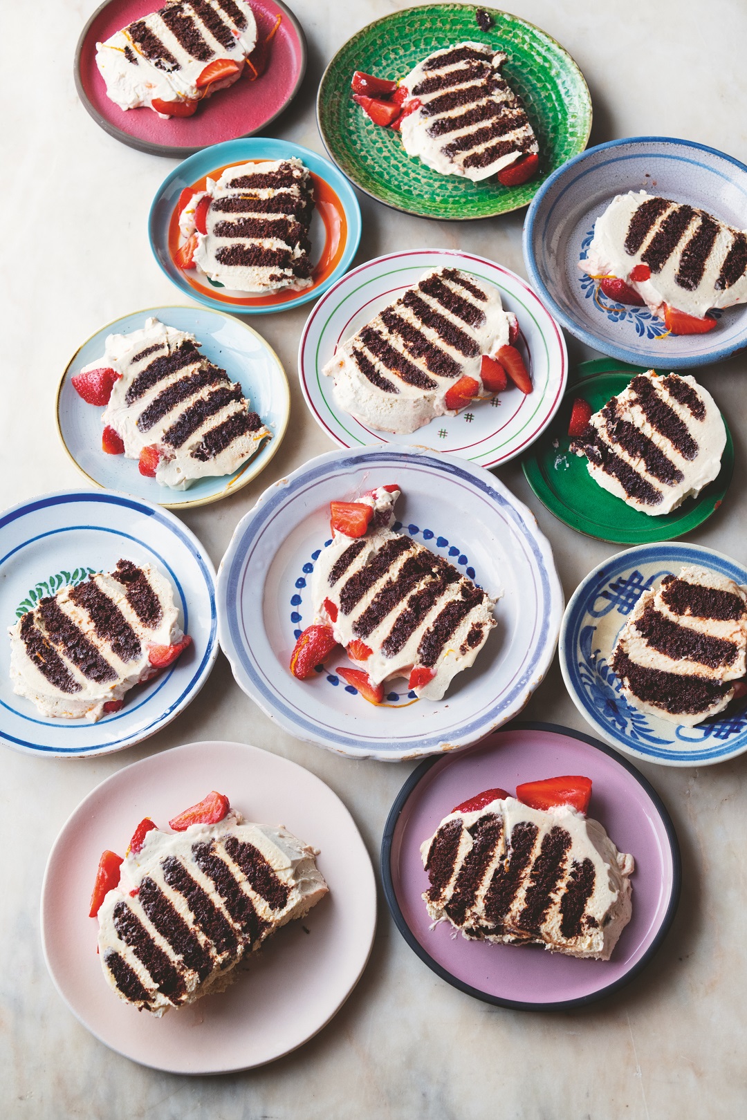 Chocolate ripple fridge cake recipe from Comfort by Yotam Ottolenghi and Helen Goh, published by Ebury Press.