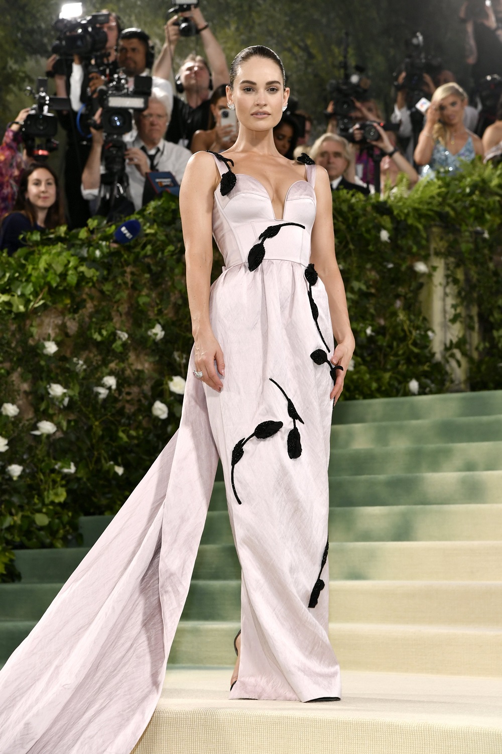 Lily James. Photo / AP