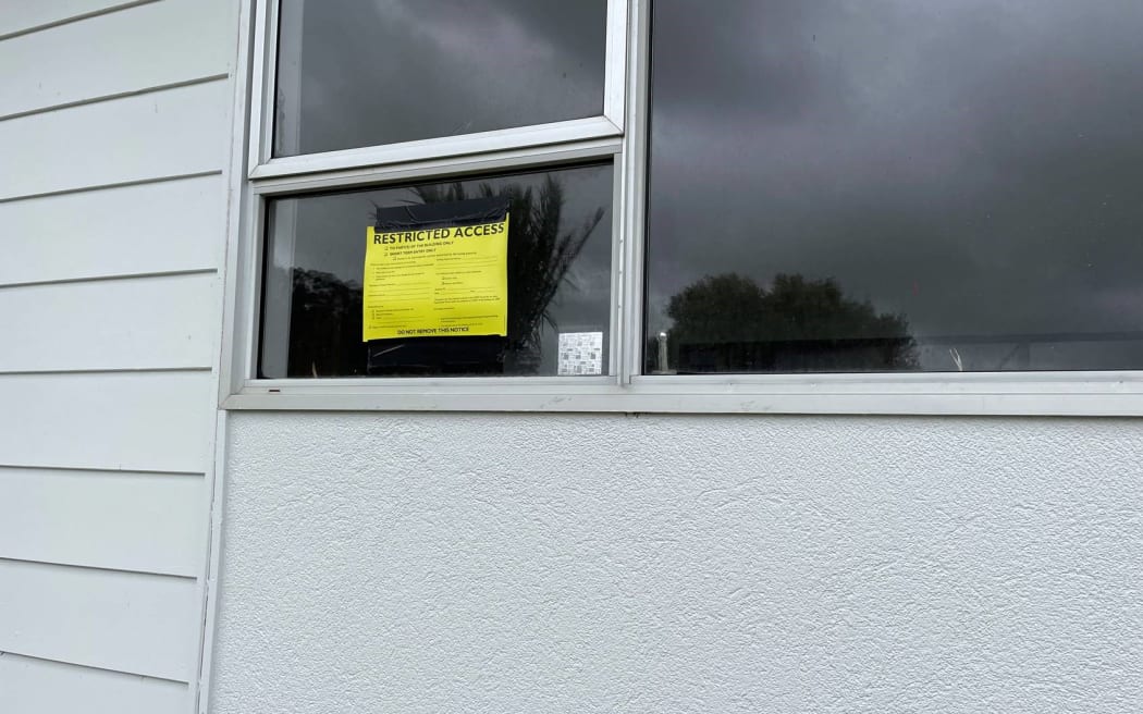 The Hussein family's house has been flooded and yellow-stickered twice in two years. Photo / RNZ