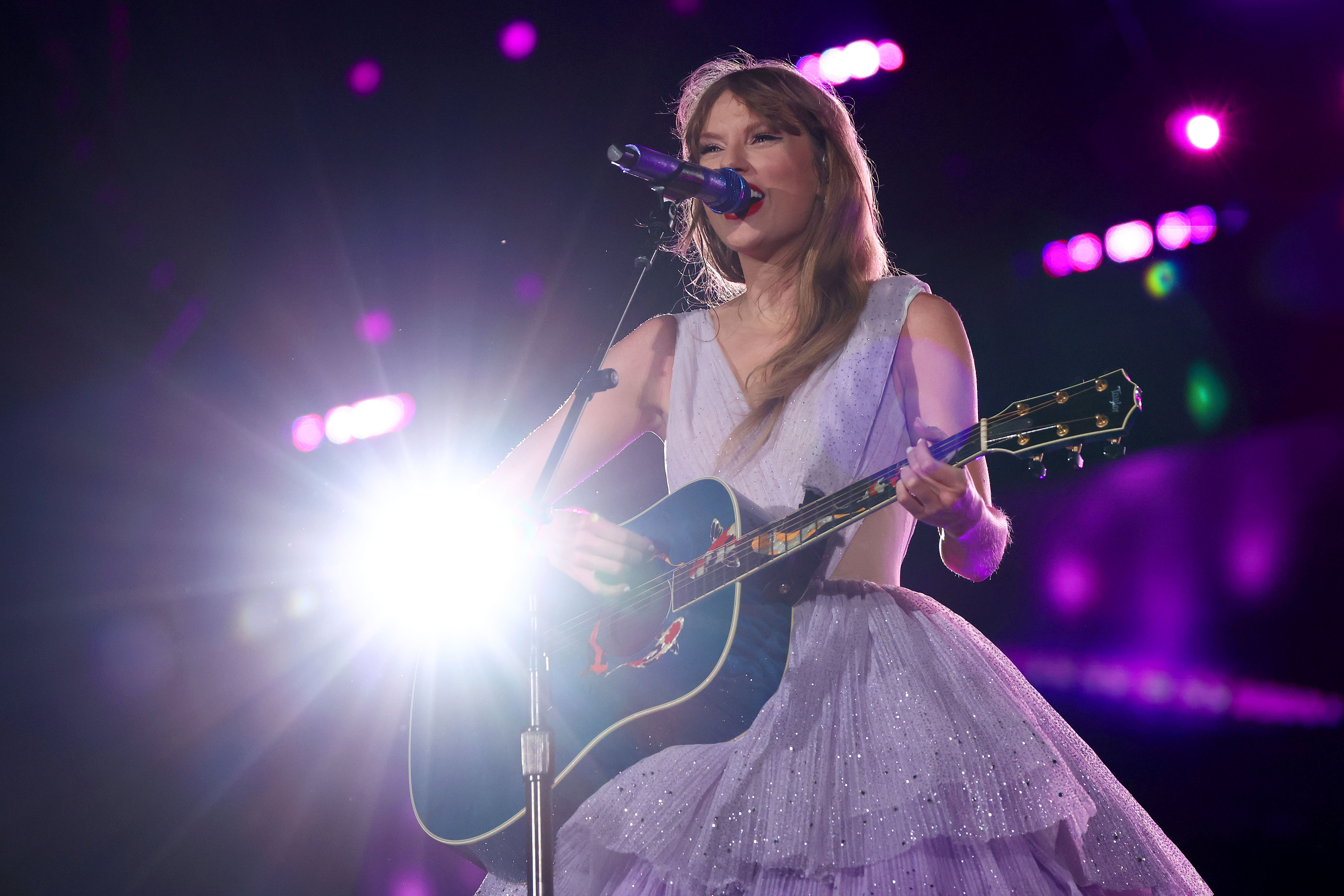 Taylor Swift performs at the Melbourne Cricket Ground on Friday night. Photo / Getty Images