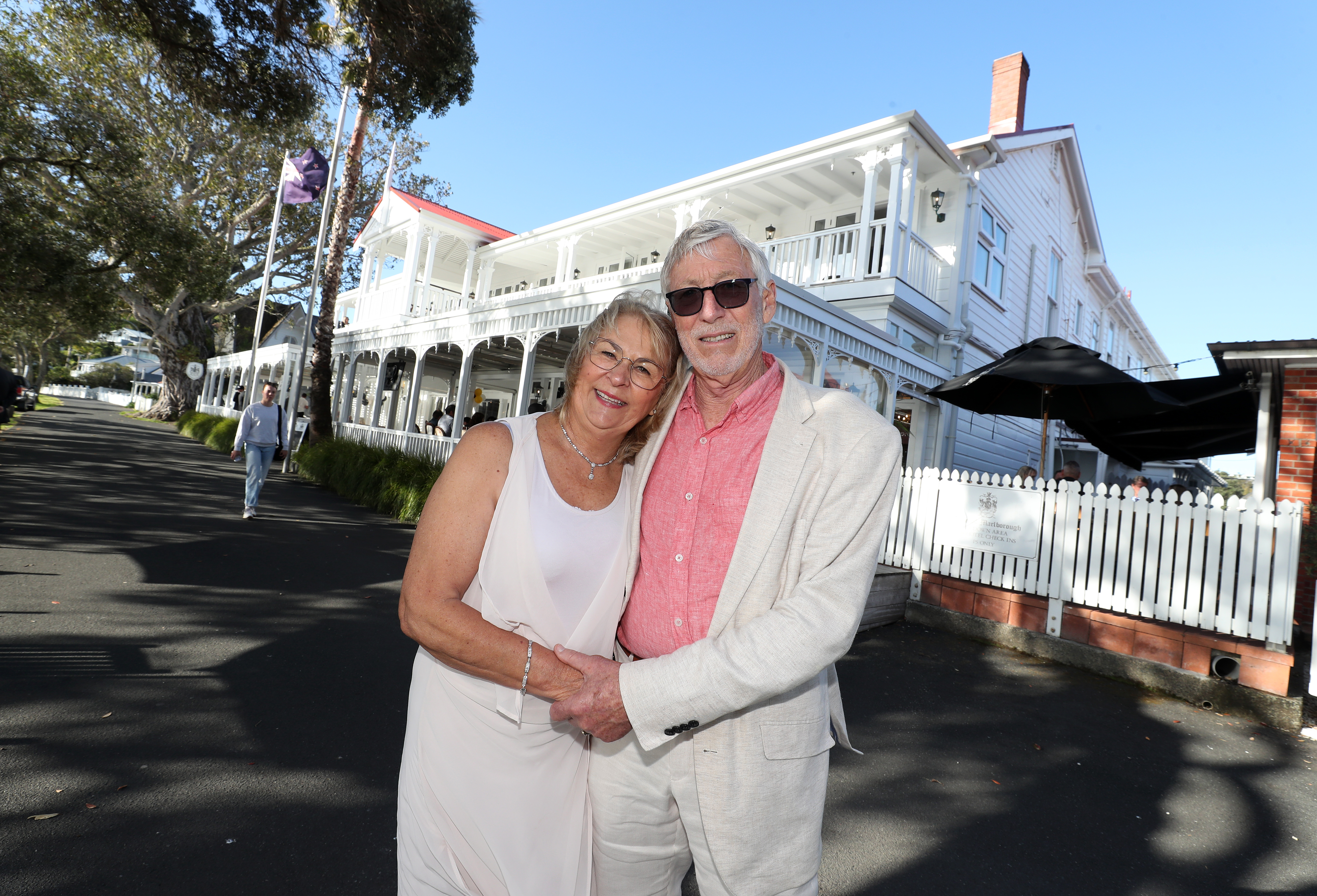 Northland businessman and 2023 Northern Advocate Business Hall of Fame inductee Barry Trass and wife Jenny were in Russell on election night this year.