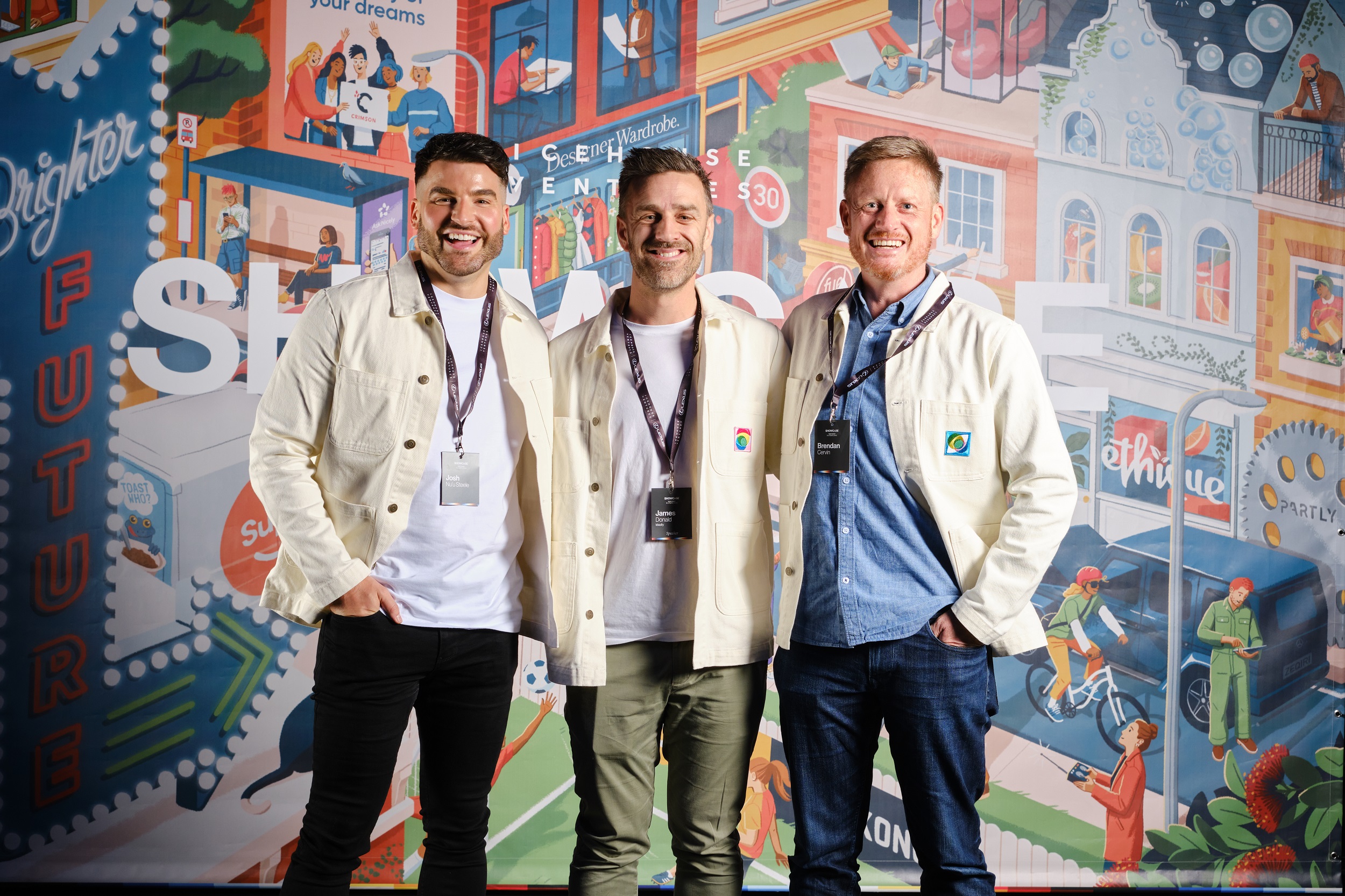 From left: Ideally co-founders Joshua Nu’u-Steele,  James Donald and Brendan Cervin.