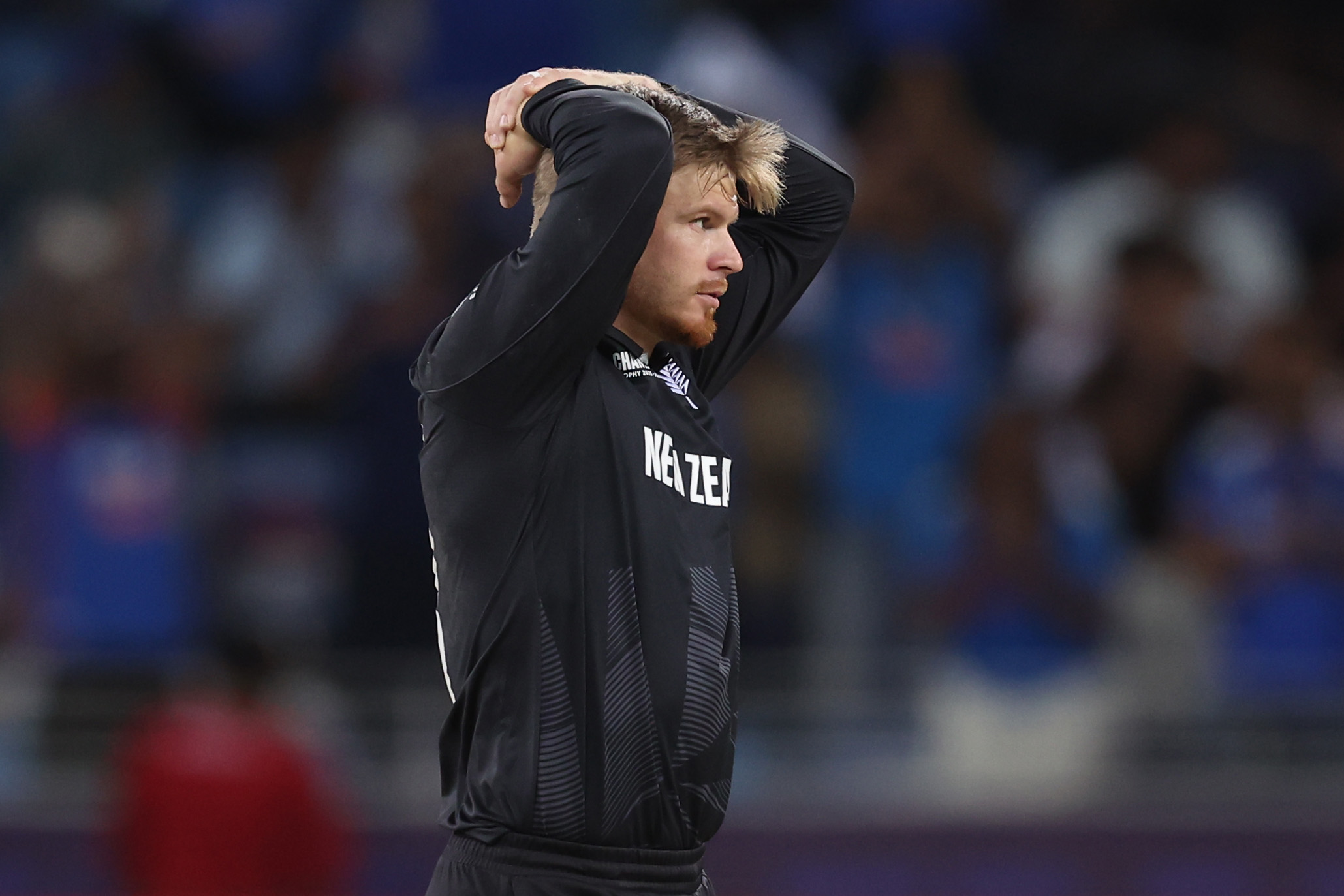 Glenn Phillips of New Zealand reacts during the ICC Champions Trophy 2025 Final between India and New Zealand. Photo / Getty Images
