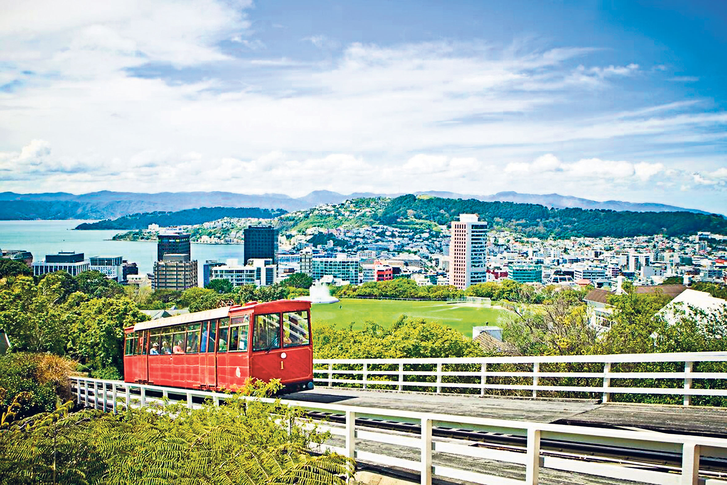 Cable car in Wellington.