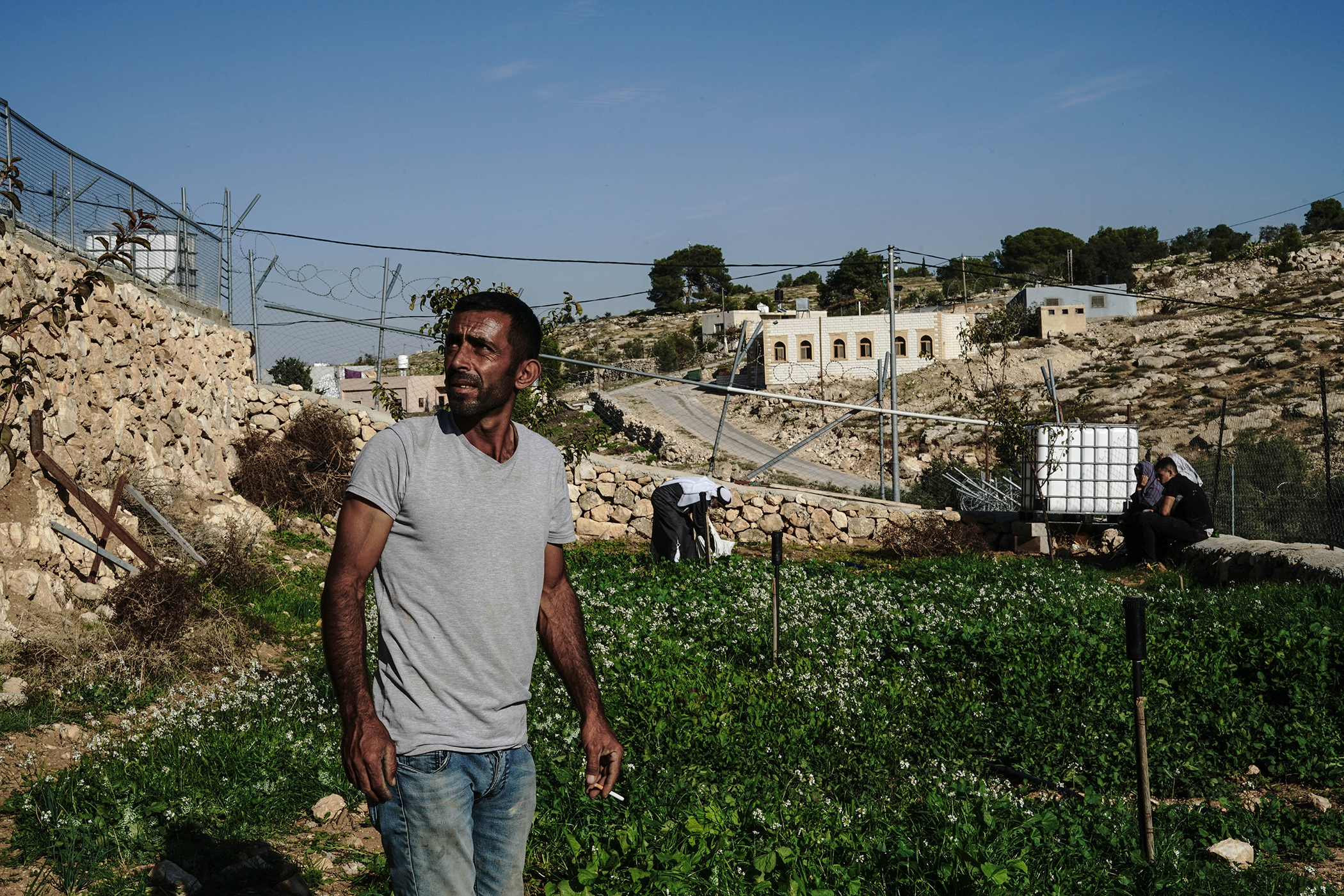 “It’s easy to leave,” said Fuad Al-Amor, who oversees a council of 24 villages in the South Hebron Hills. “It’s not easy to come back.” Photo / Samar Hazboun for The New York Times