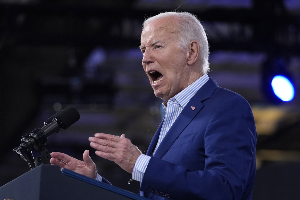 US President Joe Biden speaks during a campaign rally in Raleigh, North Carolina after his debate with Donald Trump. Photo / AP