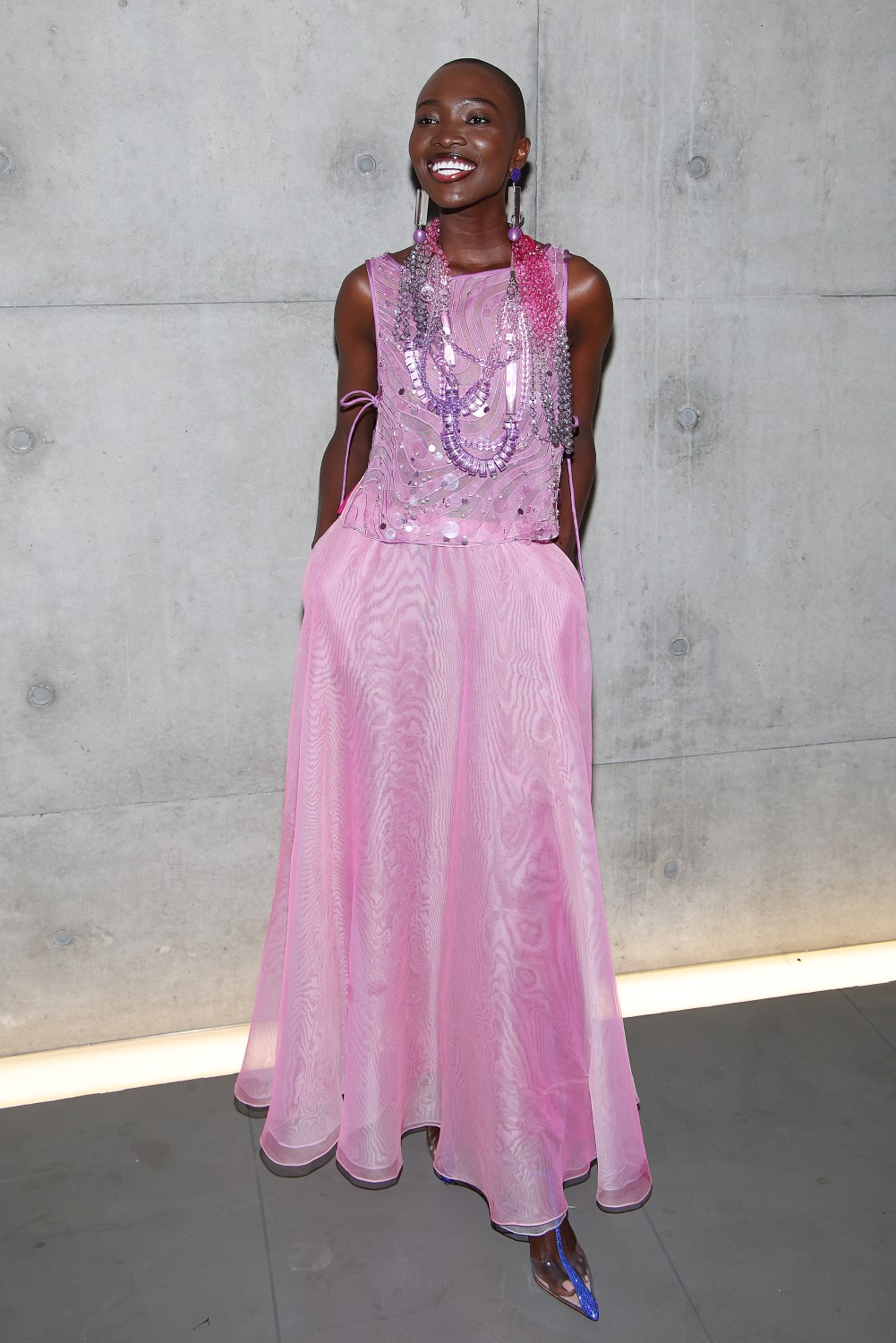 Amina Seck attends the Emporio Armani fashion show during Milan Fashion Week. Photo / Getty Images