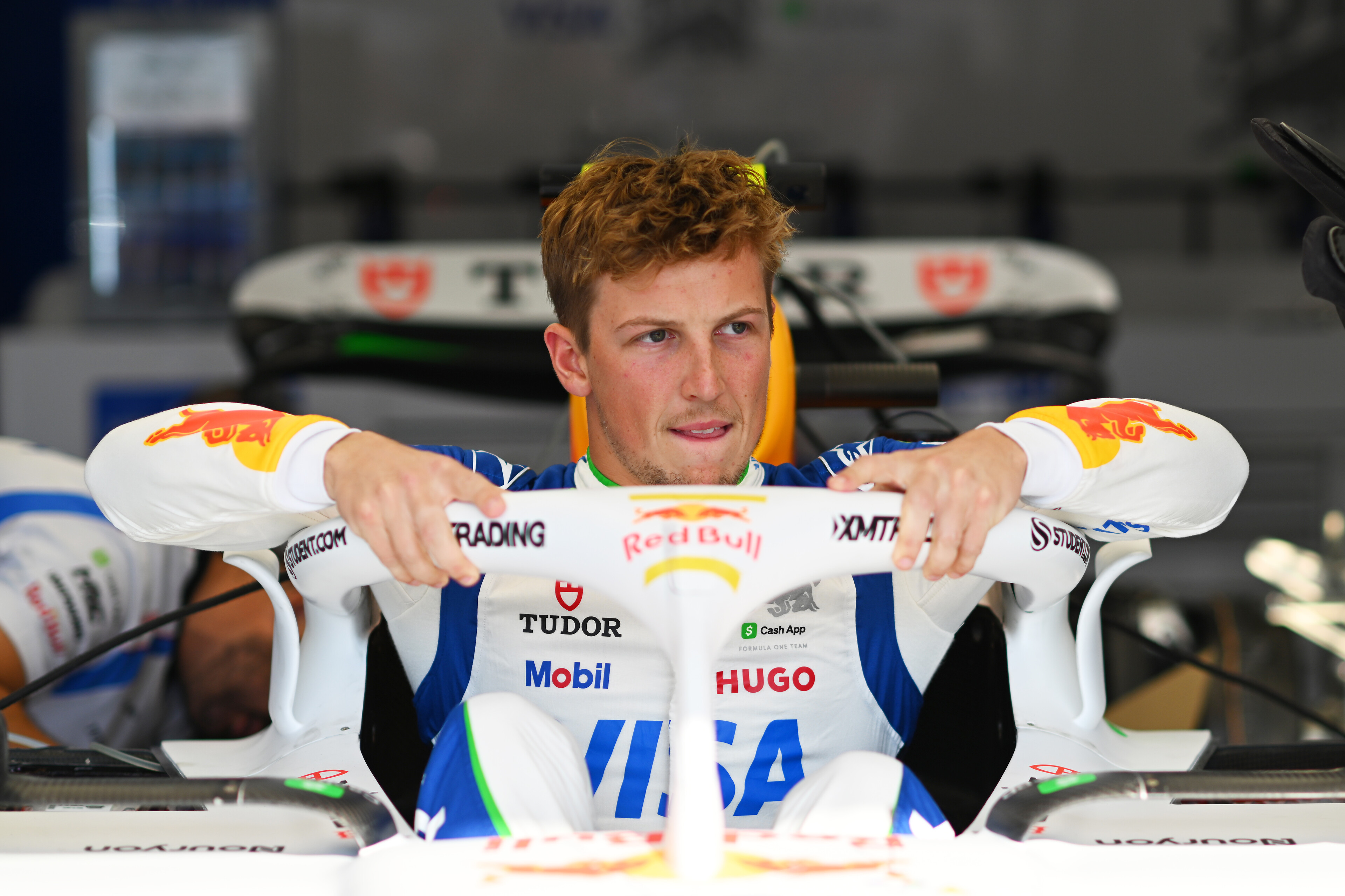 Liam Lawson has held his Racing Bulls seat for next season. Photo / Red Bull