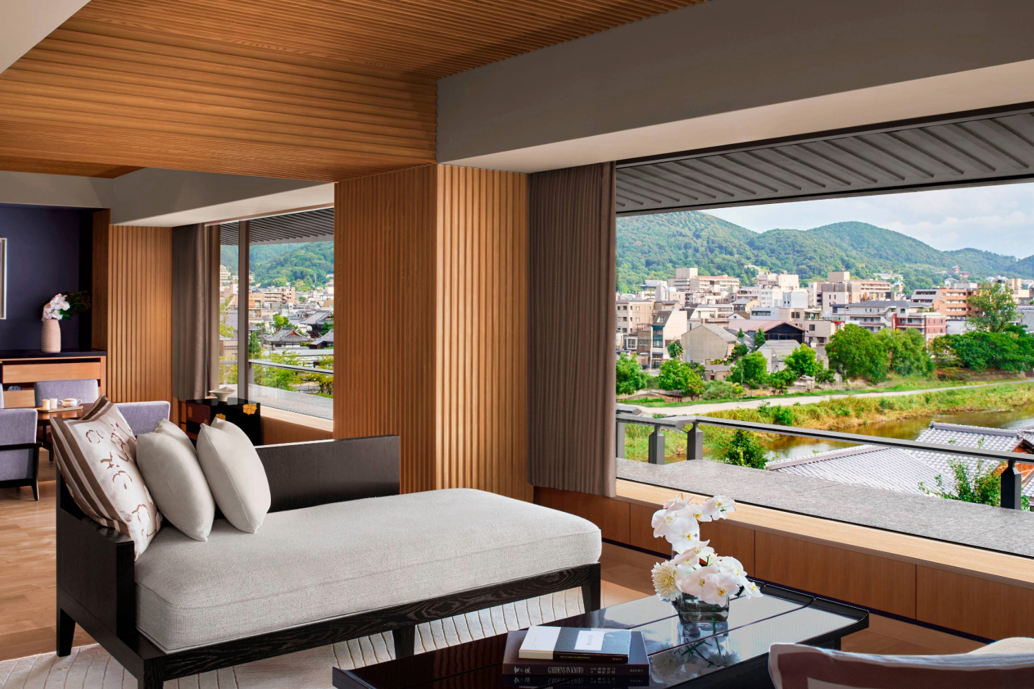 Jesse stayed at the Ritz-Carlton Kyoto.