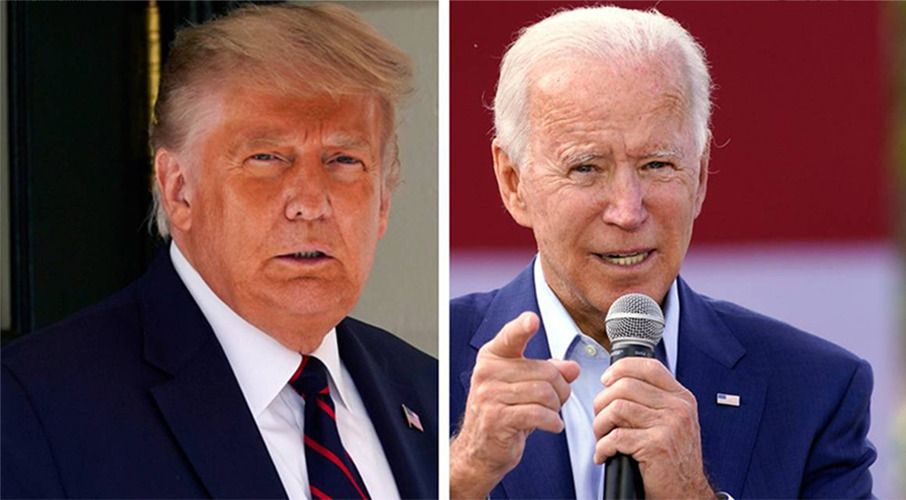 Donald Trump and Joe Biden went head-to-head. It's since prompted thousands of Americans to want to live in New Zealand. Photo / Getty