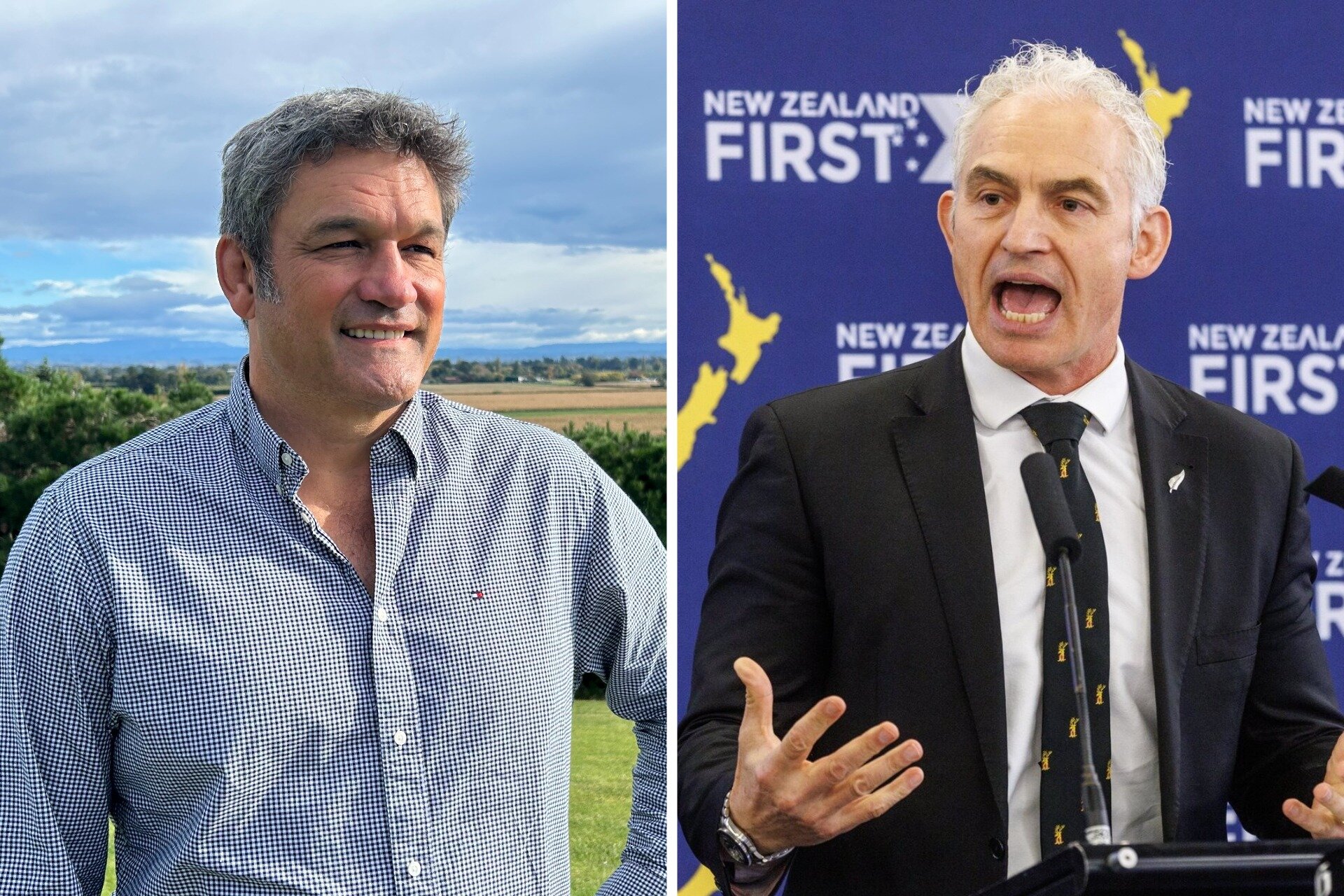 Taine Randell (left) and Stuart Nash are two of NZ First's latest candidates. Photo / NZME 