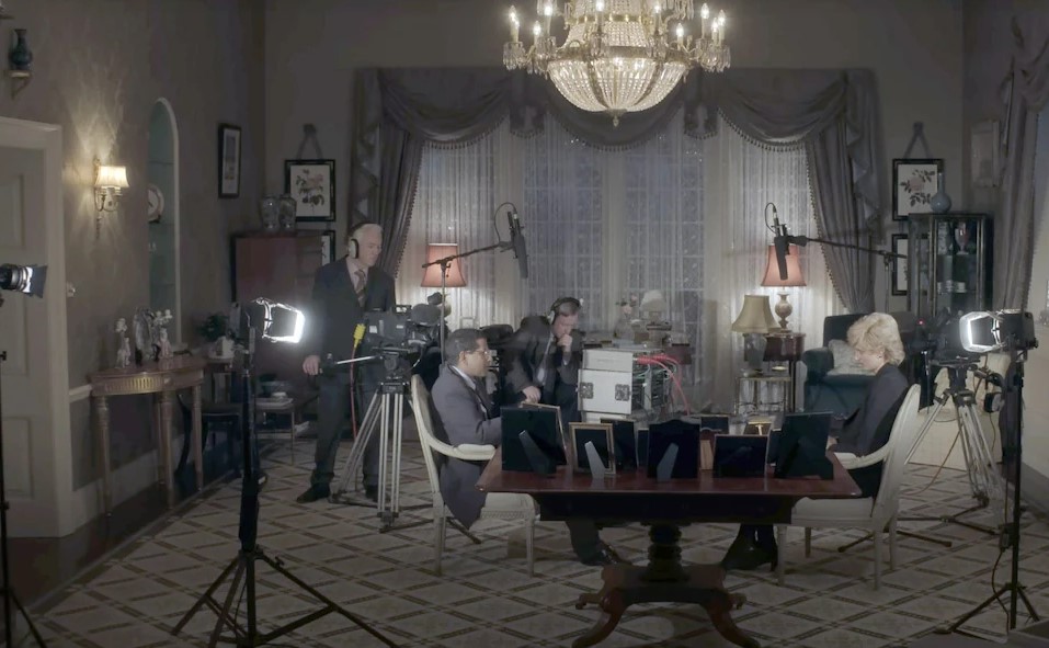 One scene from The Crown series five trailer shows the late Princess sitting down with Bashir for the 1995 Panorama interview. Photo / Netflix