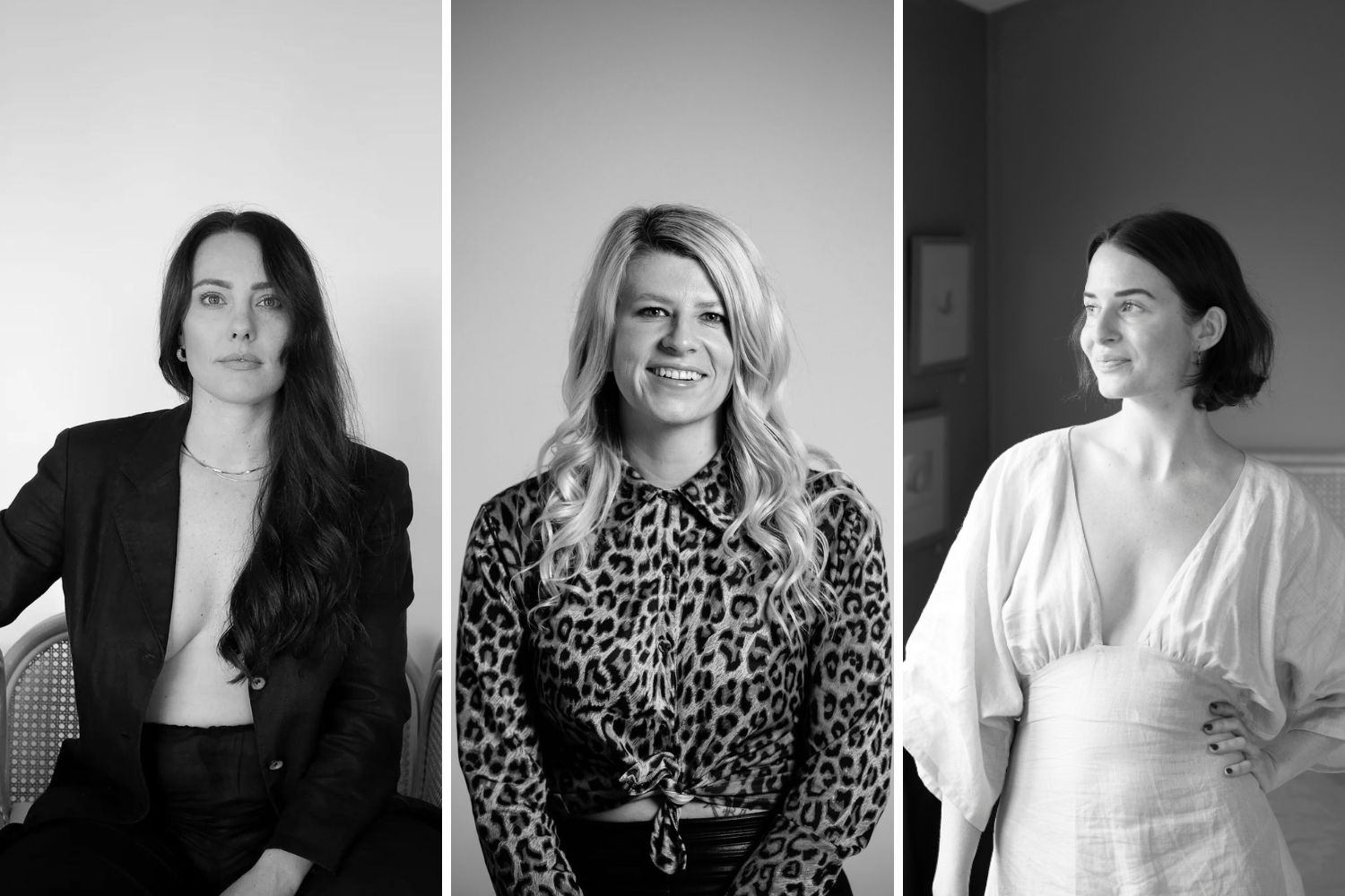 Left to right: Melissa Vranjes, Emma Hewitt and Stacey O'Gorman.