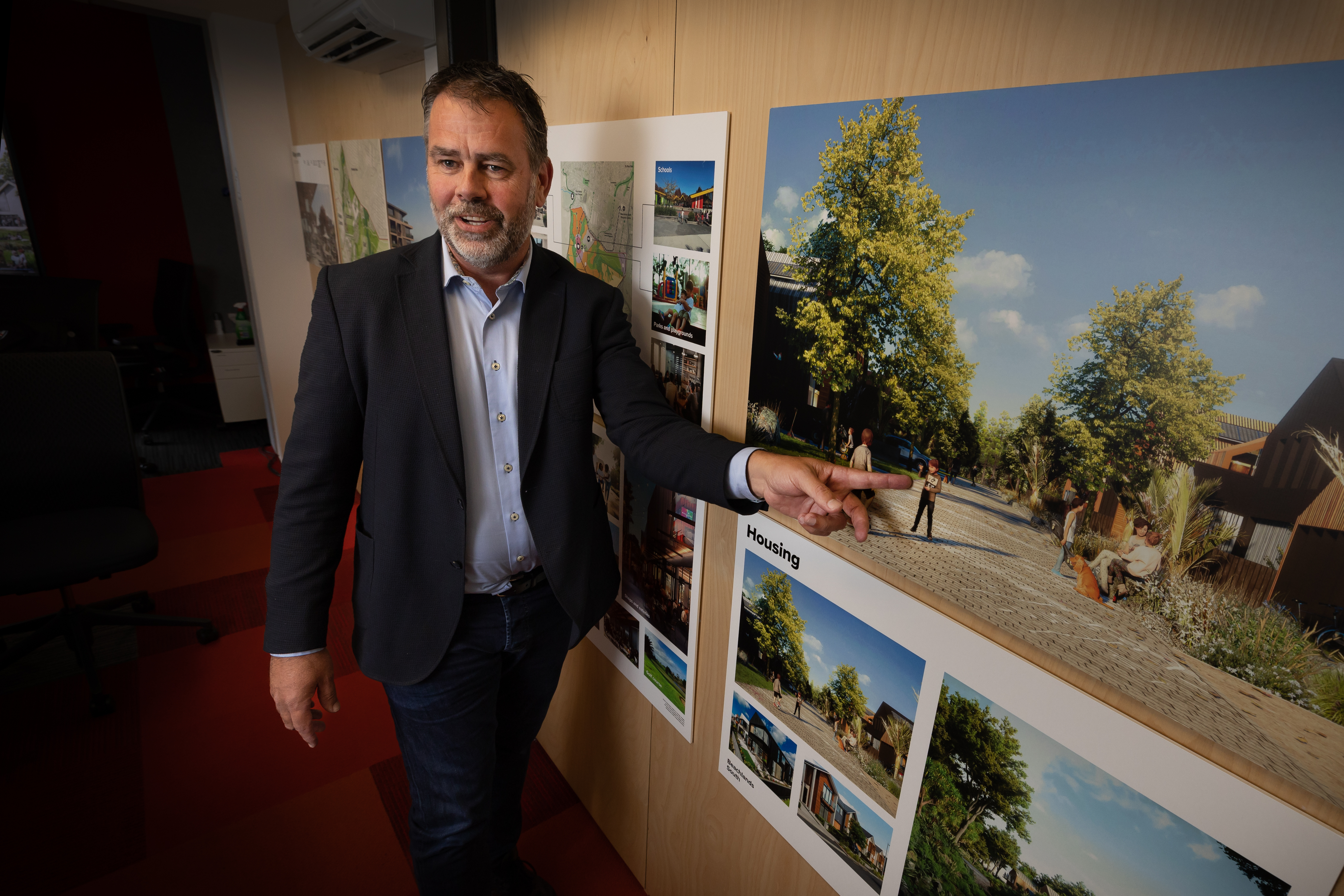 Brett Russell is part of the consortium which has just won planning approval to rezone a huge area at Beachlands. Photo / Brett Phibbs