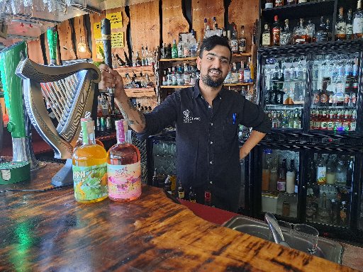 Micky, co-owner and manager of Bad Habits, didn’t know how customers were going to pay when the internet and eftpos went down on Wednesday morning. Photo / Jenny Ling