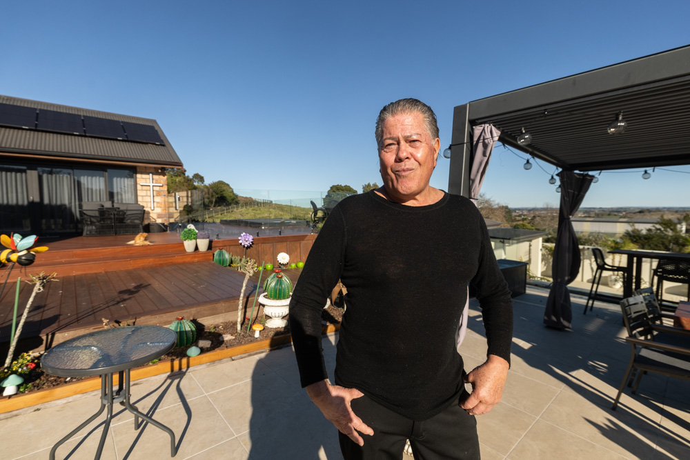 Destiny Church leader Brian Tamaki at his home in South Auckland. Photo / Jason Dorday