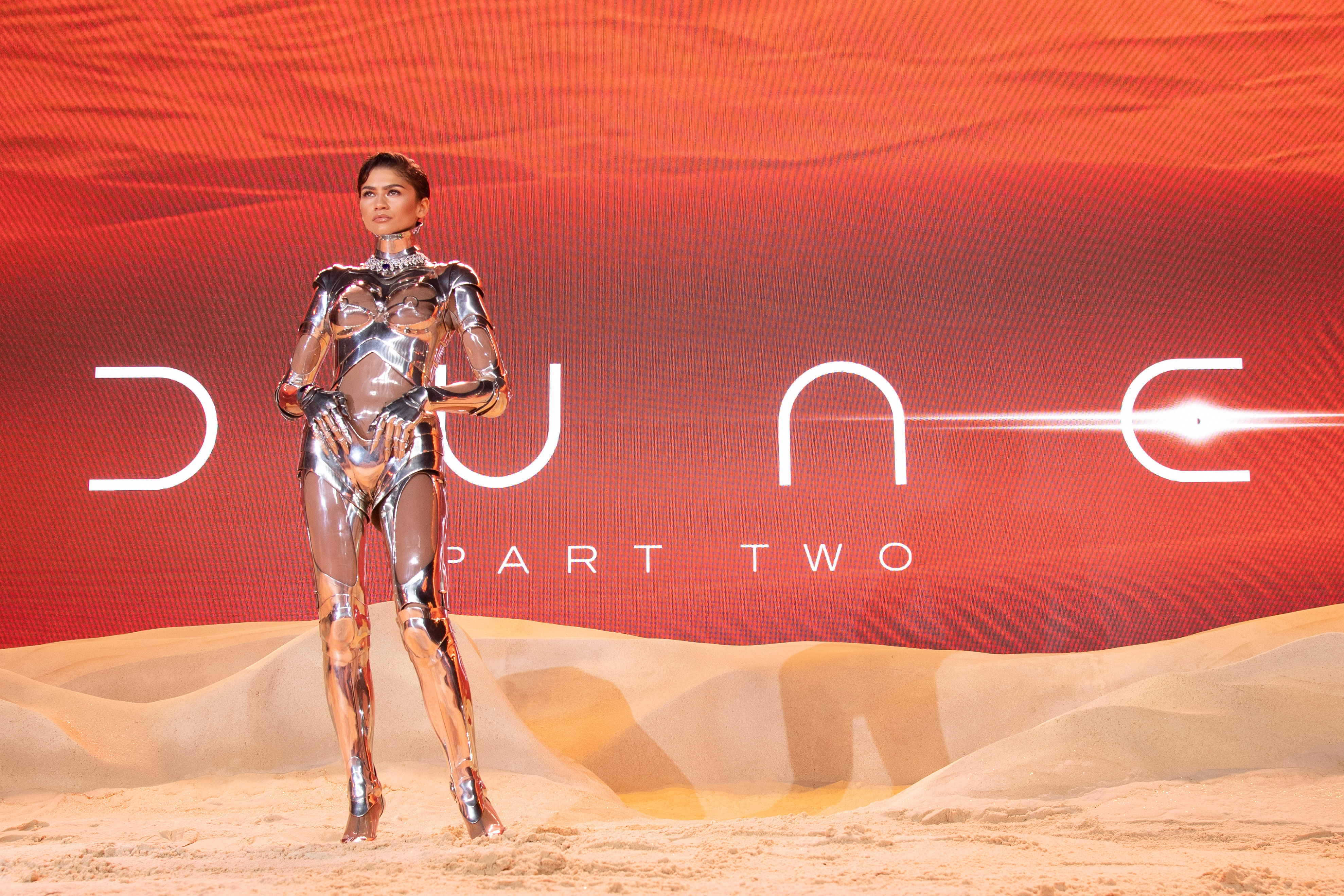 Zendaya attends the world premiere of Dune: Part Two at Leicester Square on February 15 in London, England. Photo / Getty Images