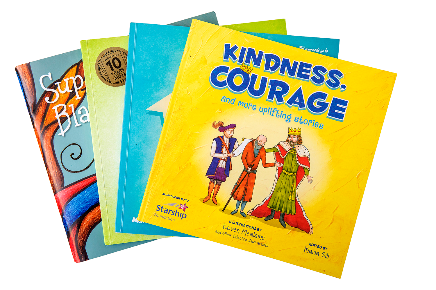 Keven was asked to contribute illustrations to a series of kids’ fundraising books. Photo / Kellie Blizard